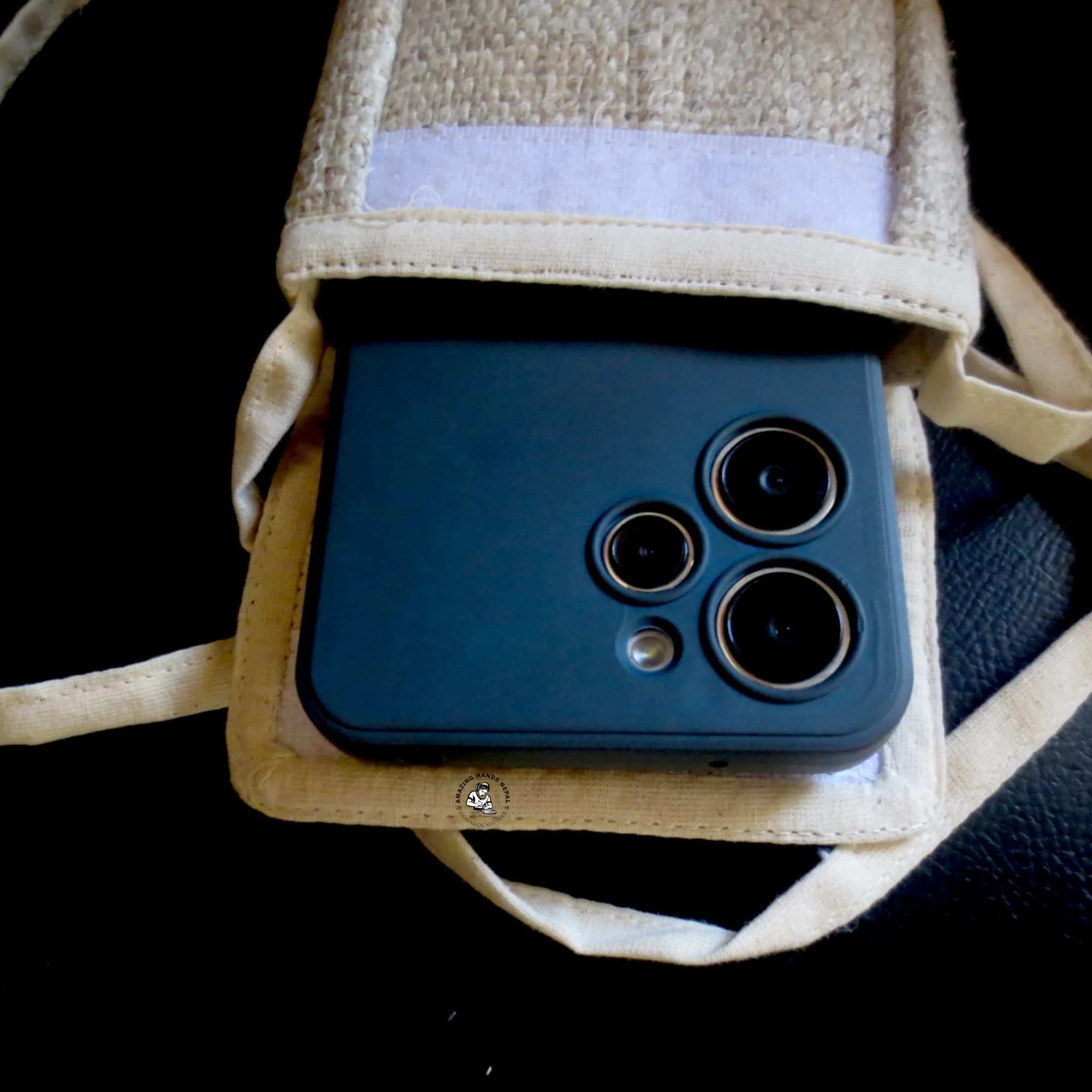 Crossbody Hemp Cell-Phone Bag