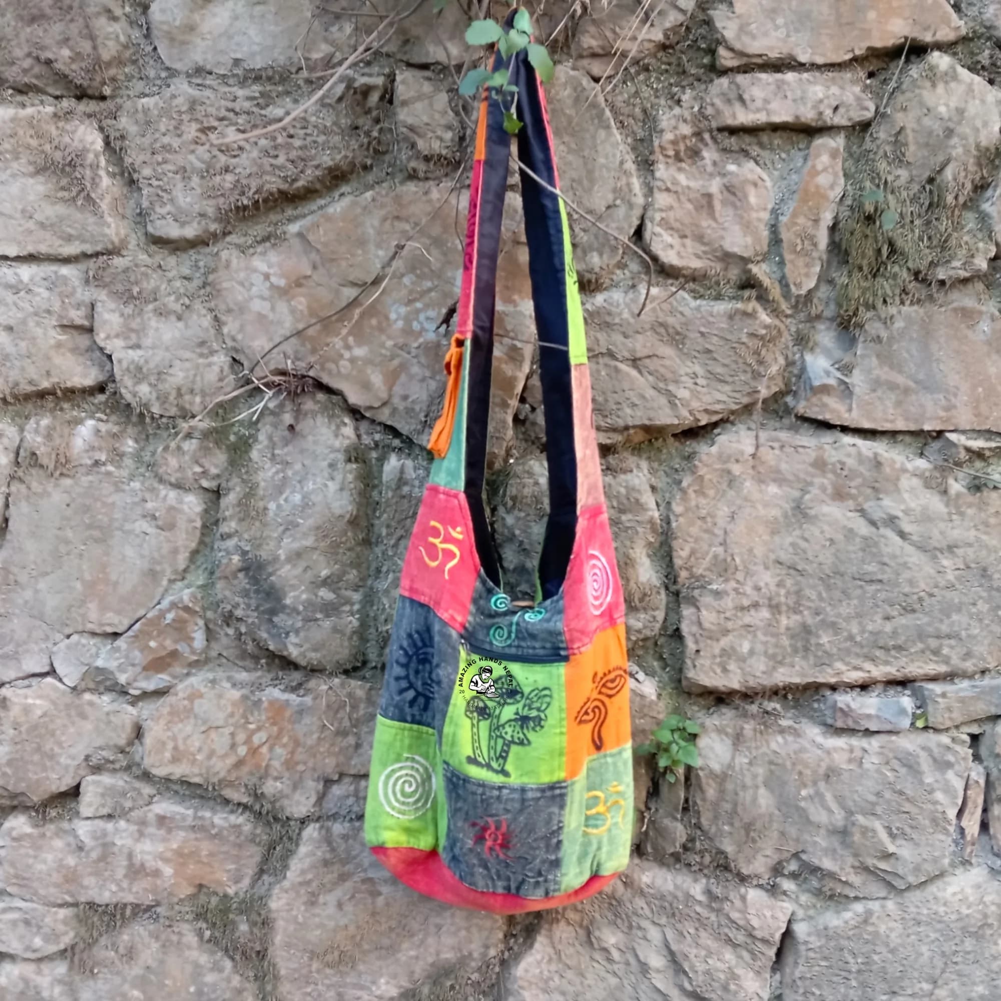 Nepali Artistic Cotton Shoulder Bag