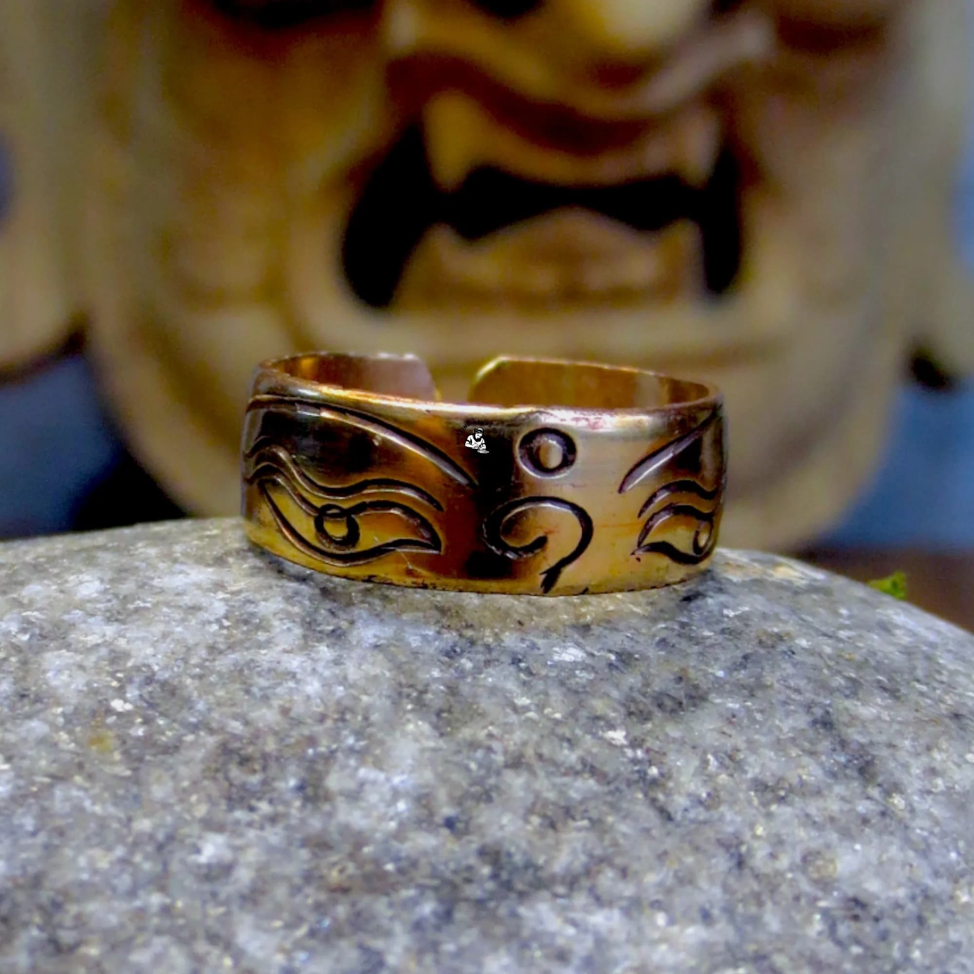 Buddha Eye Copper Finger Ring