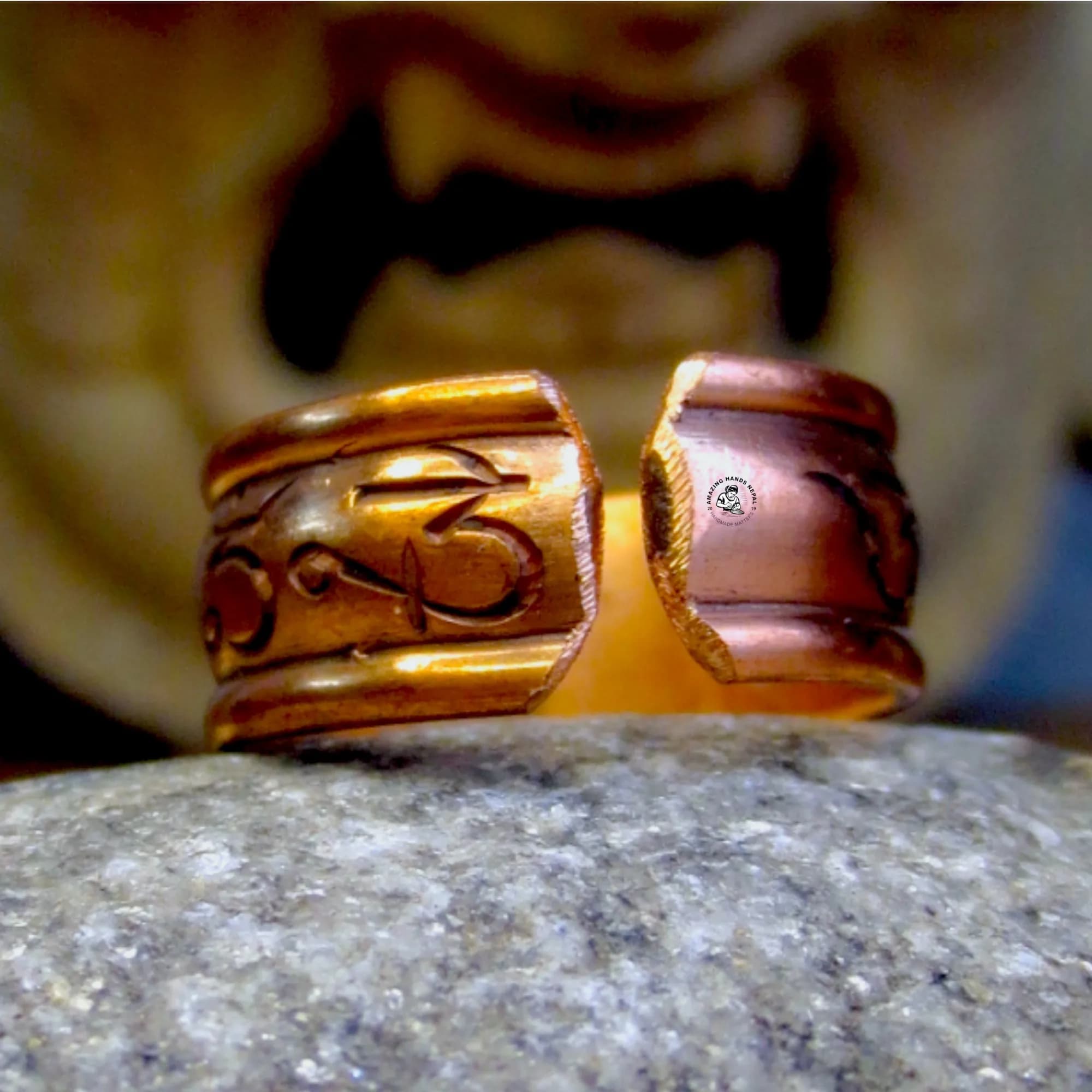 Copper Mani Finger Ring