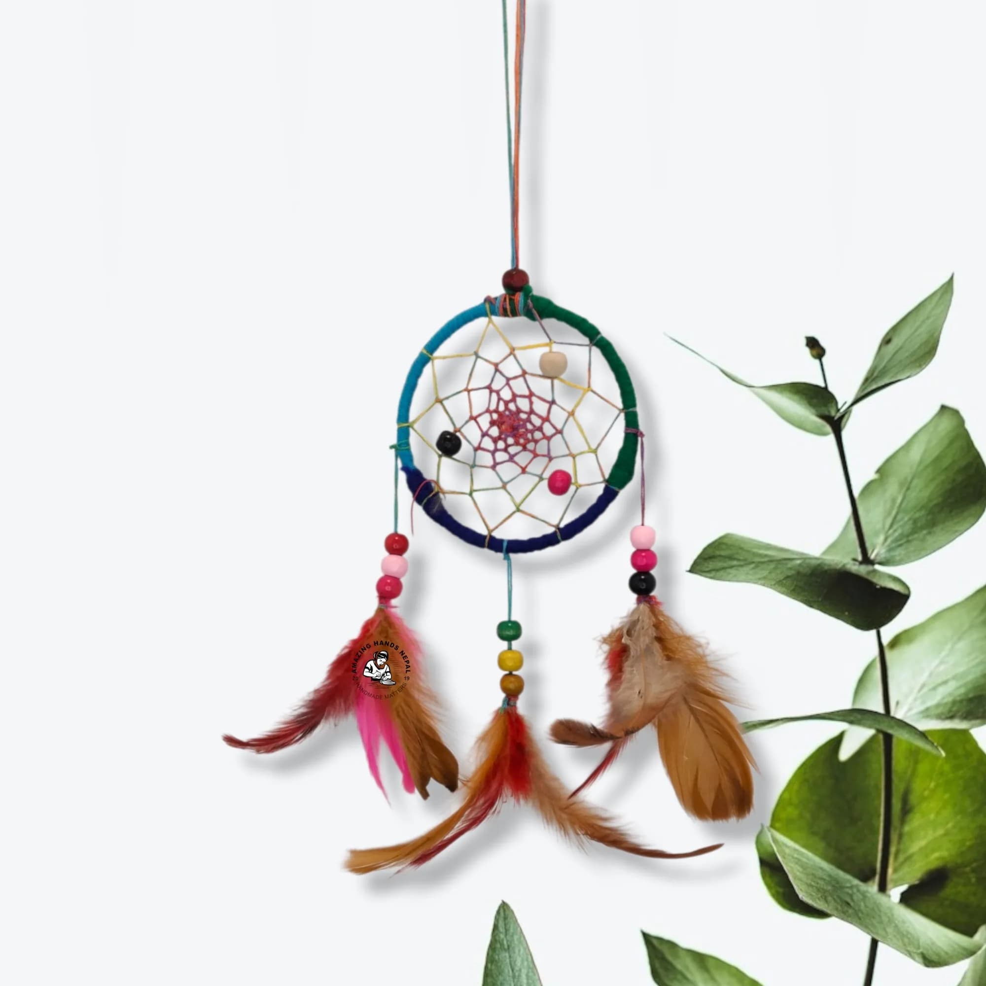 Nepali Mini Rainbow Dream Catcher