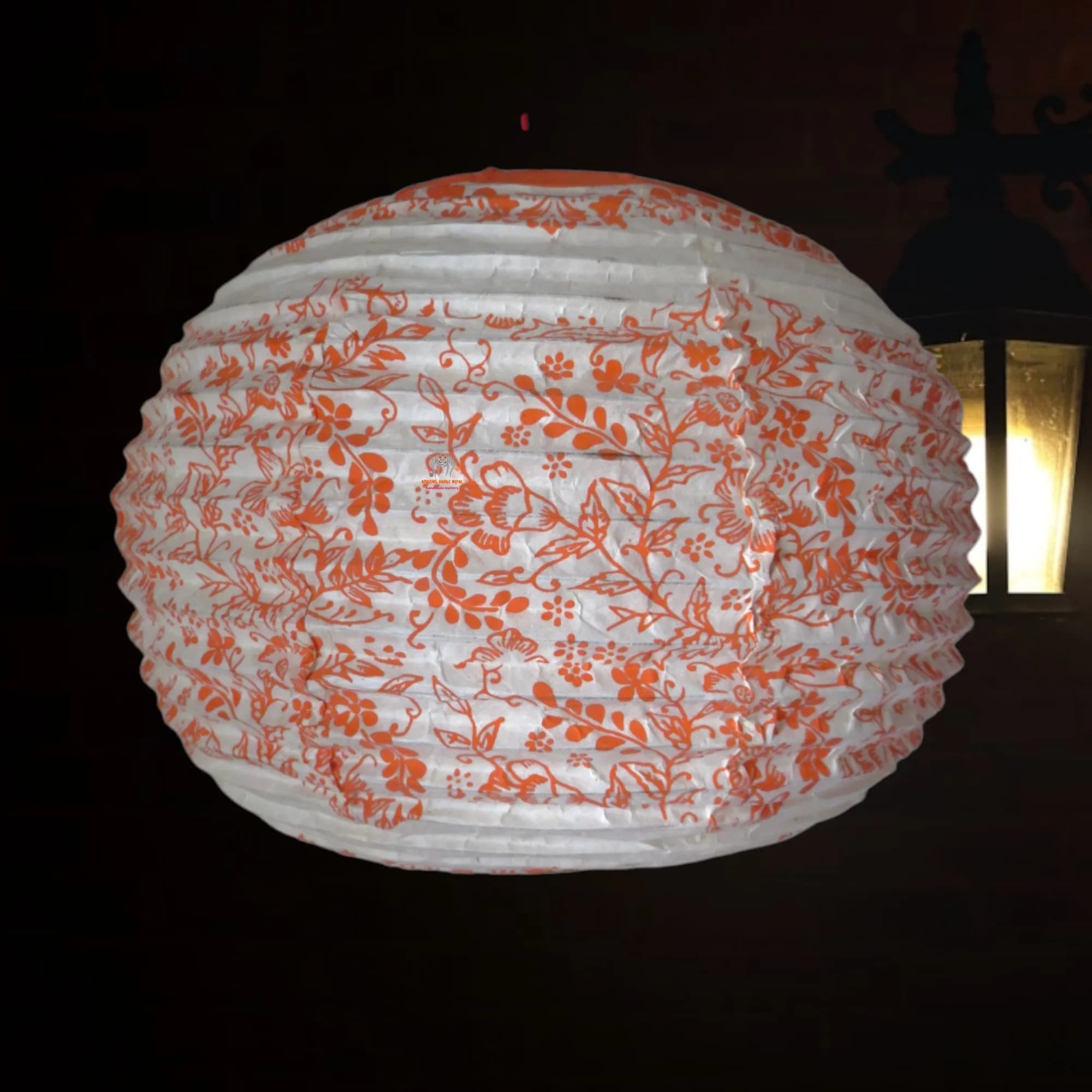 Himalayan Unique Flower Lokta Lampshade