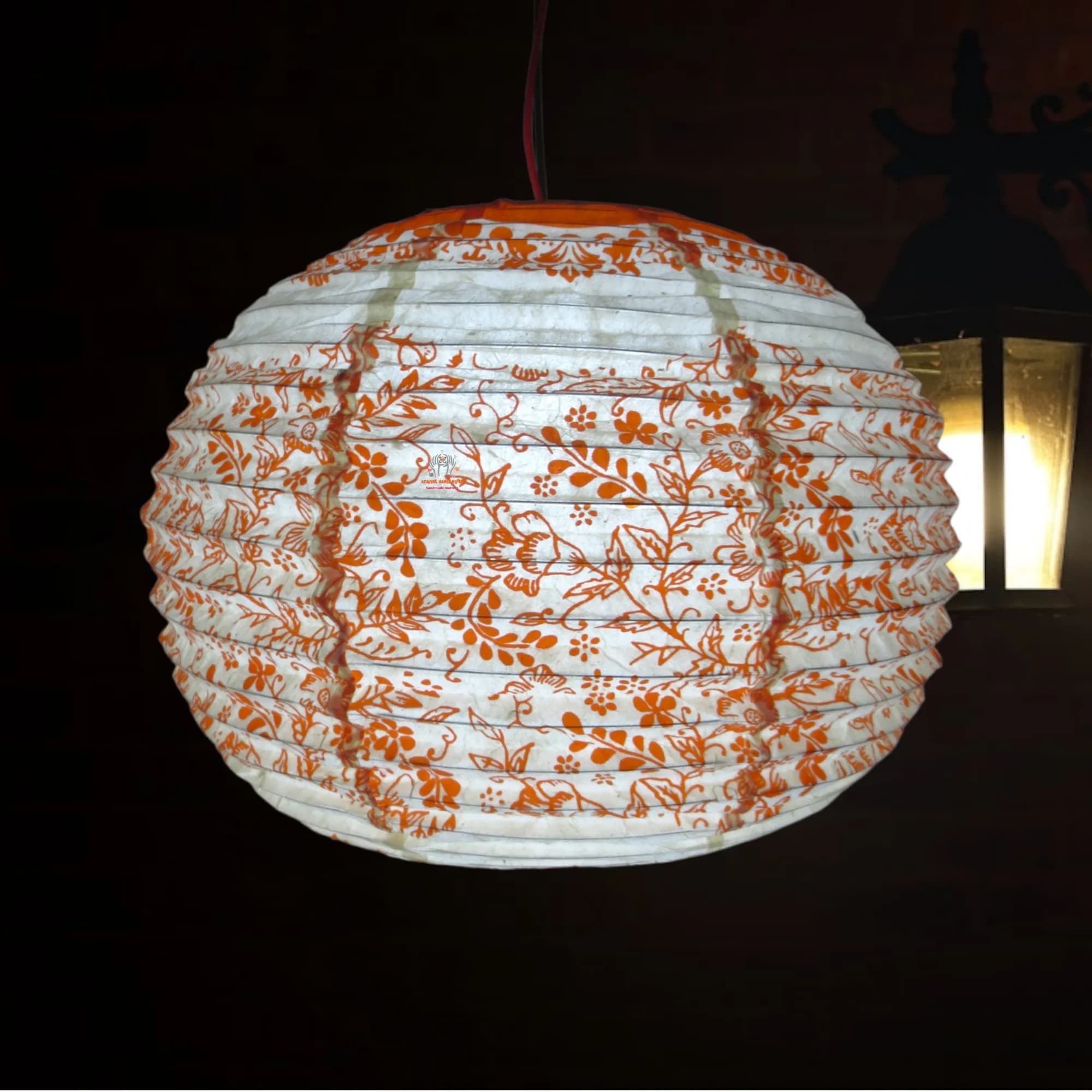 Himalayan Unique Flower Lokta Lampshade