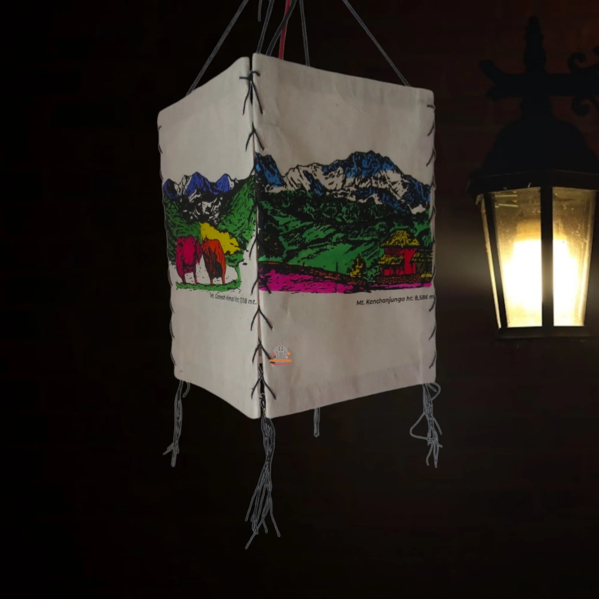 Himalayan Twin Yaks Printed Lampshade