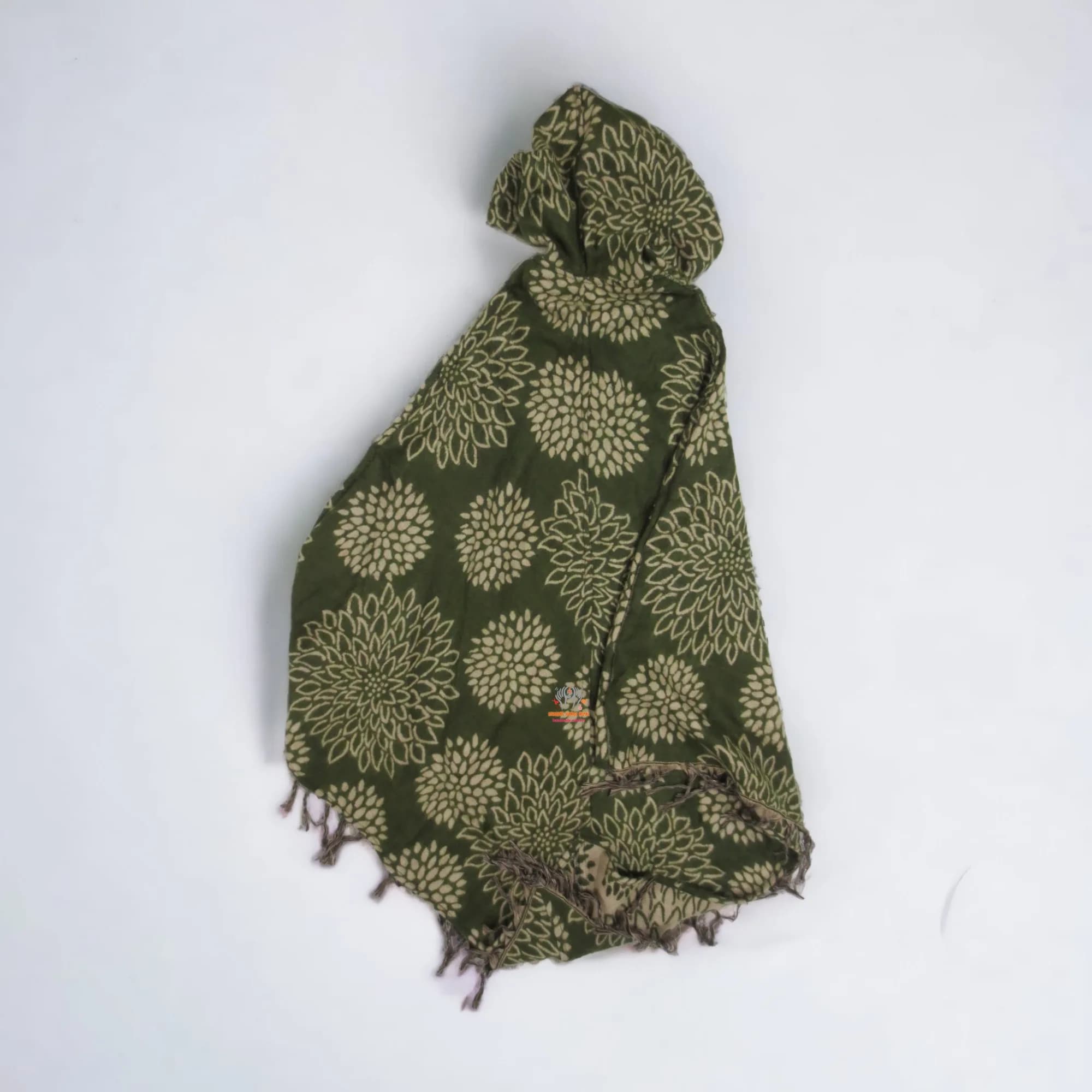 Himalayan Soft Wool Flowery Poncho
