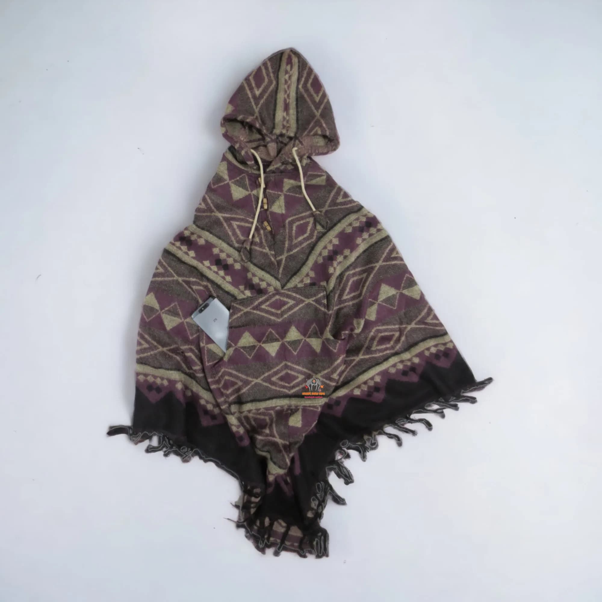Himalayan Nepali Handmade Woolen Poncho