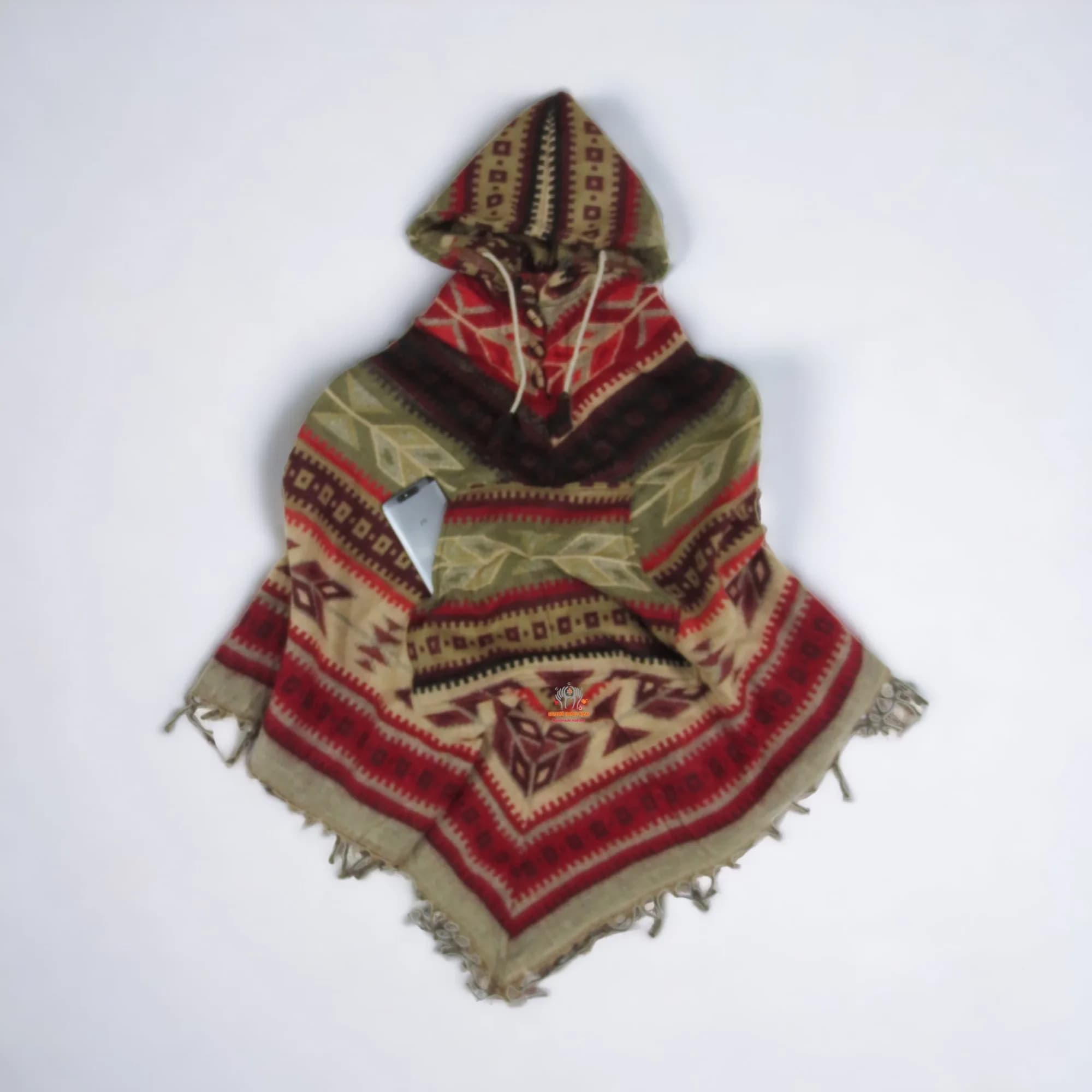 Himalayan Nepali Handmade Woolen Poncho