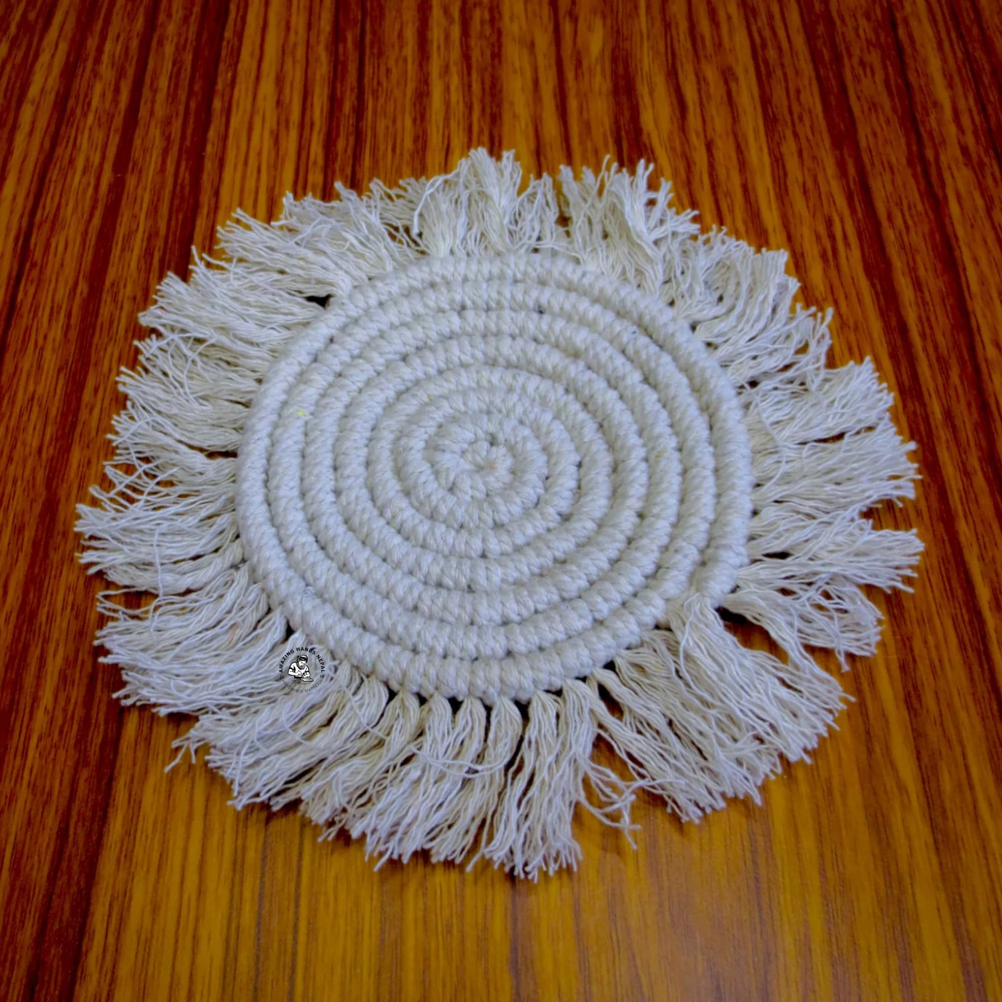 Macrame Cotton Coaster Spiral