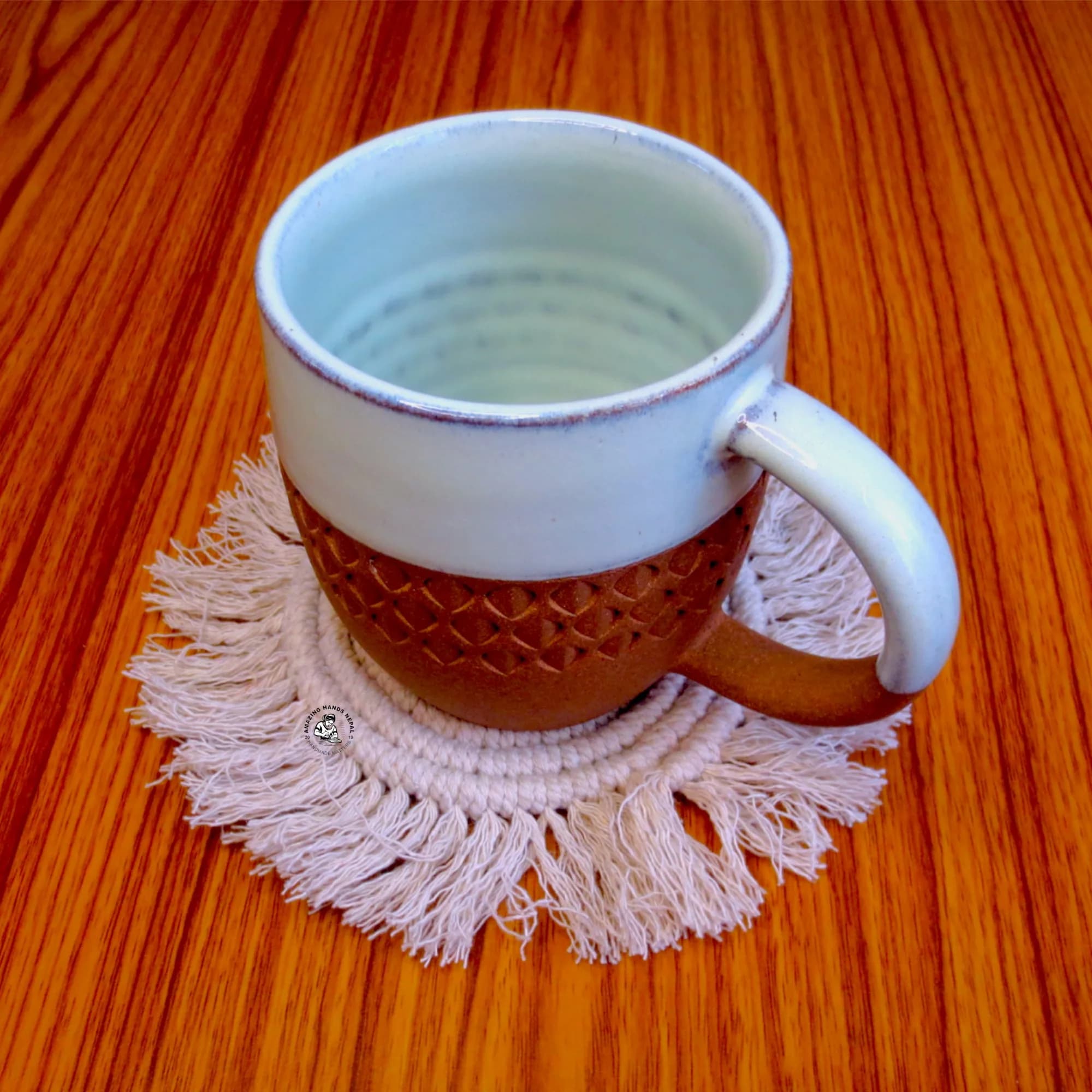 Macrame Cotton Coaster Spiral