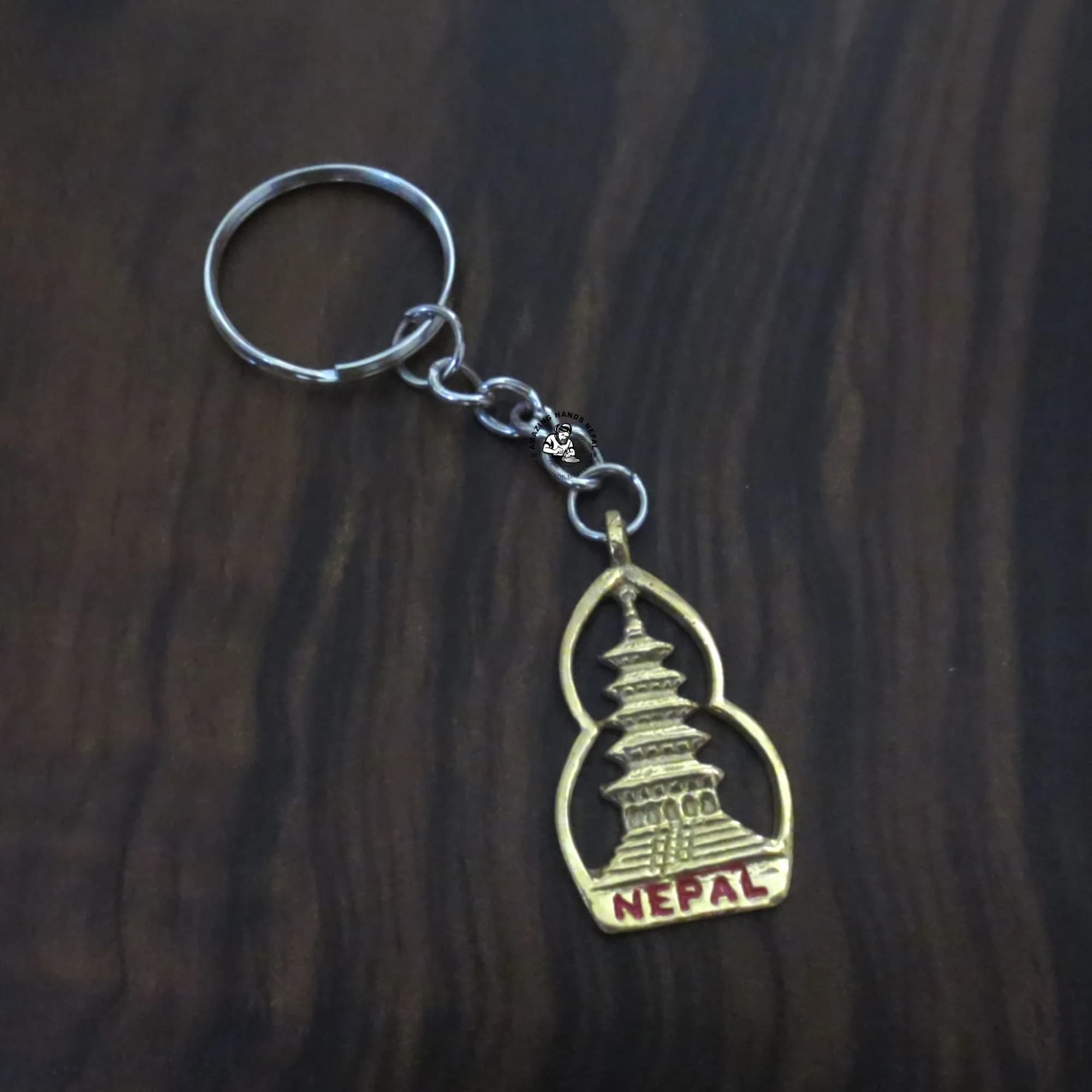 Nepal Temple Keychain