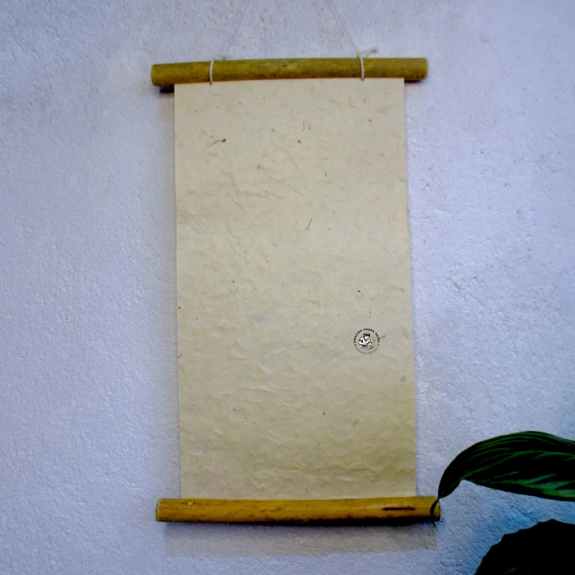 A Precious Human Life Quote Lokta Paper Wall Décor