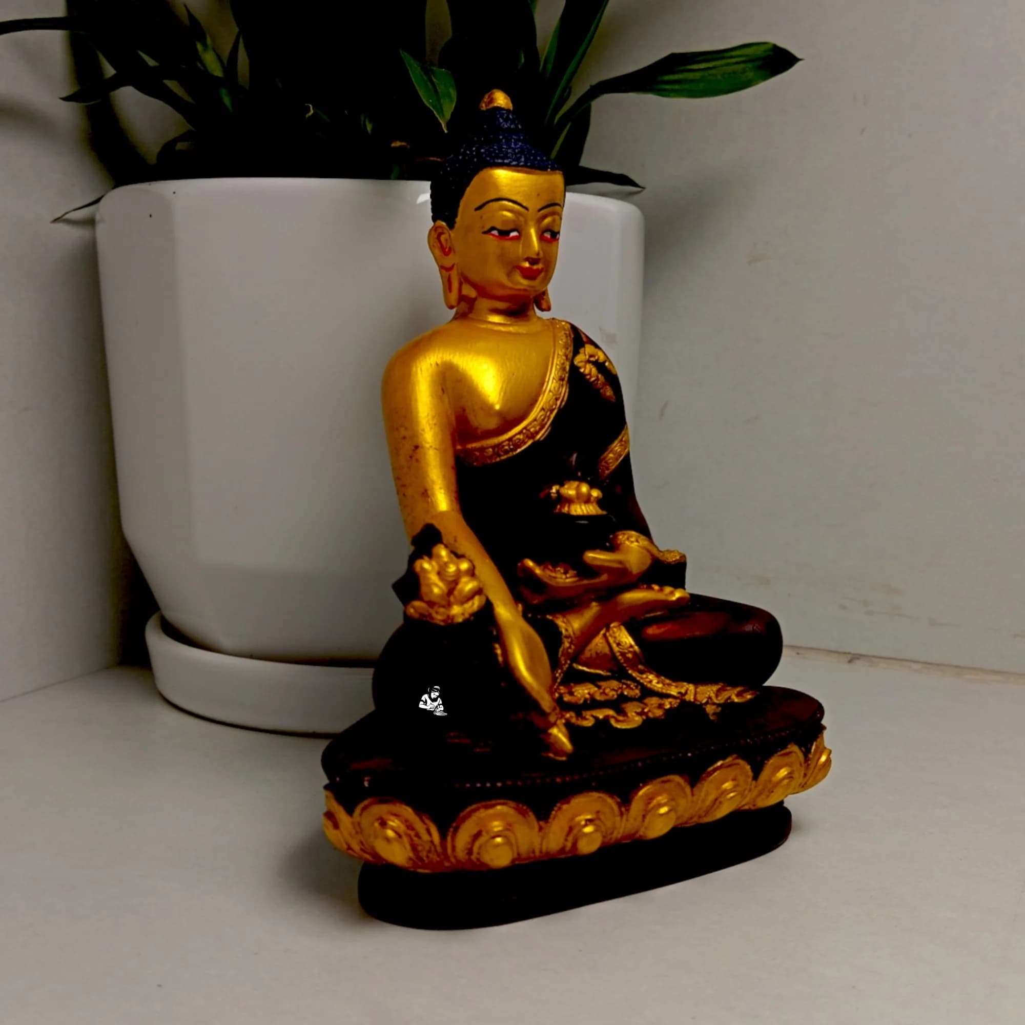 Golden Buddha Tibetan Statue