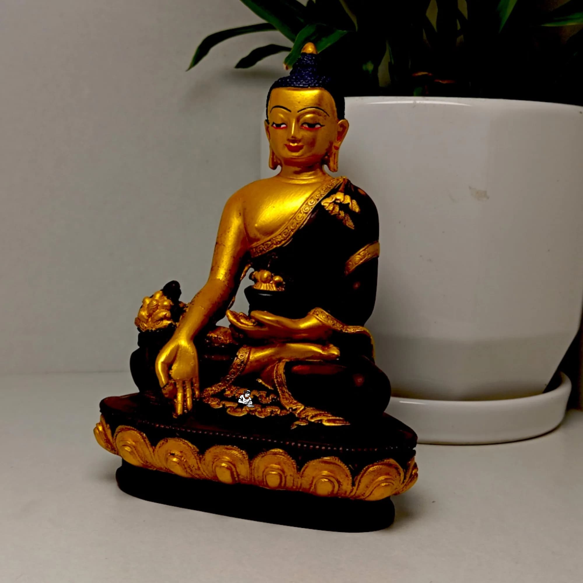 Golden Buddha Tibetan Statue