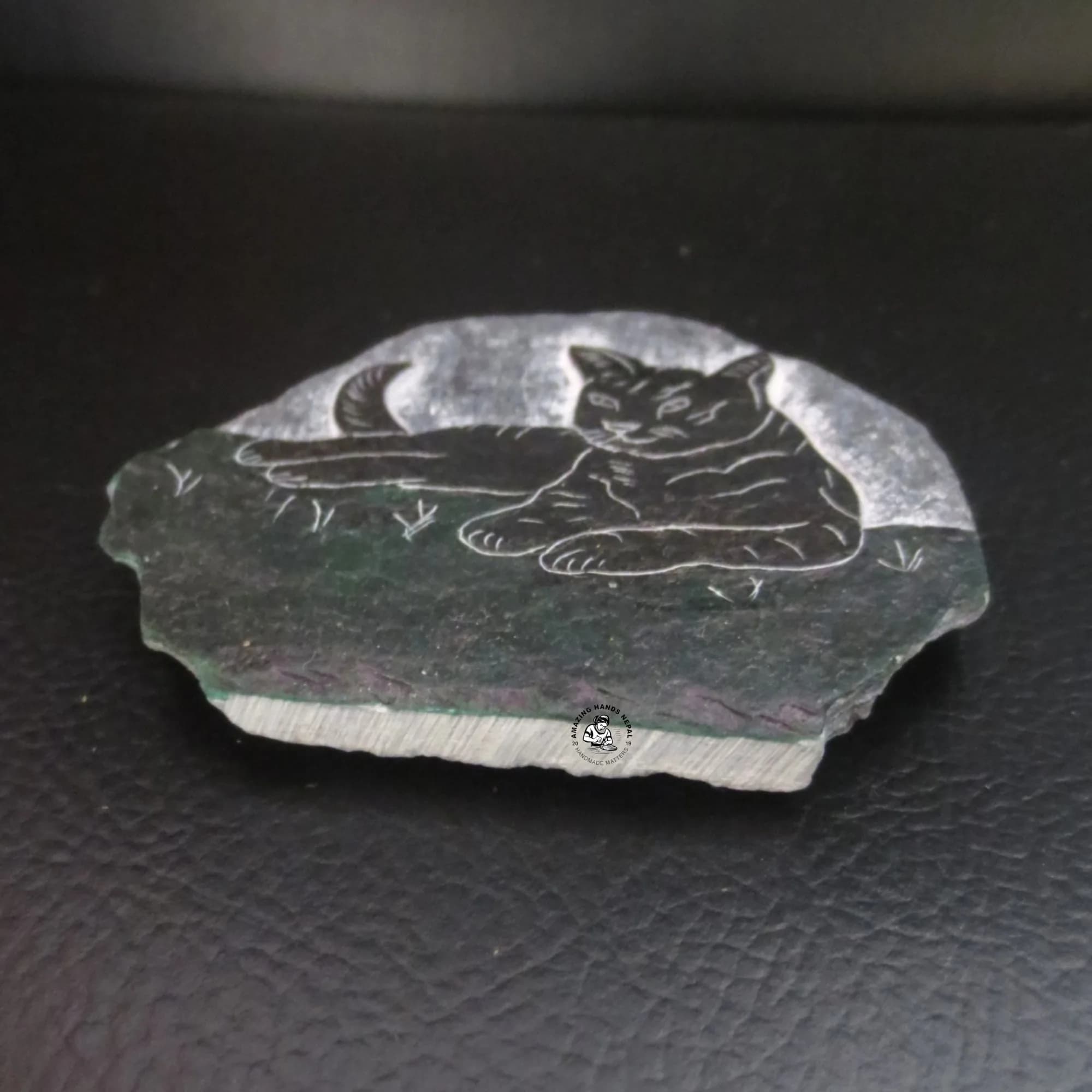 Himalayan Cat Carved Stone Magnet