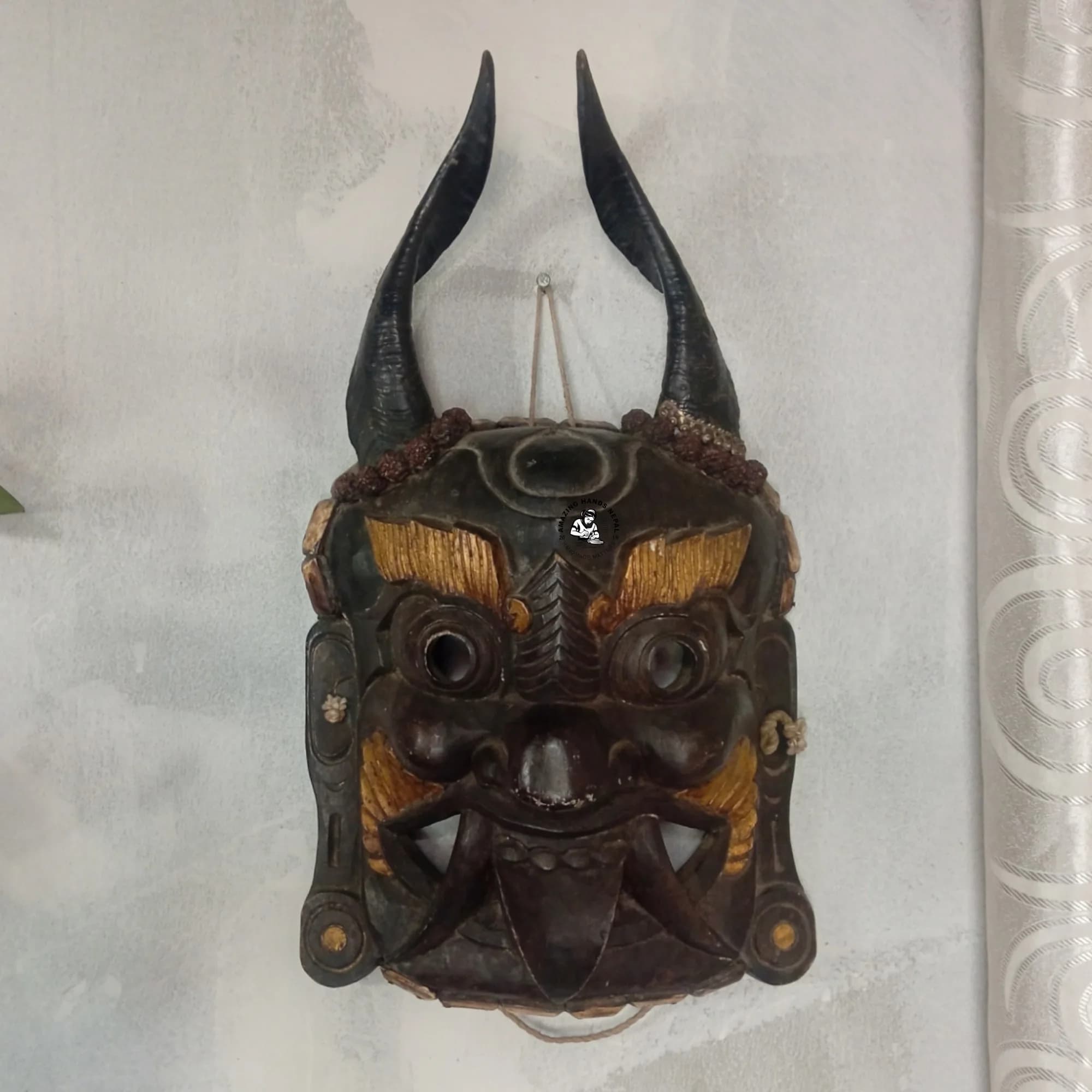 Angry Mahakala Mask Wall Hanging