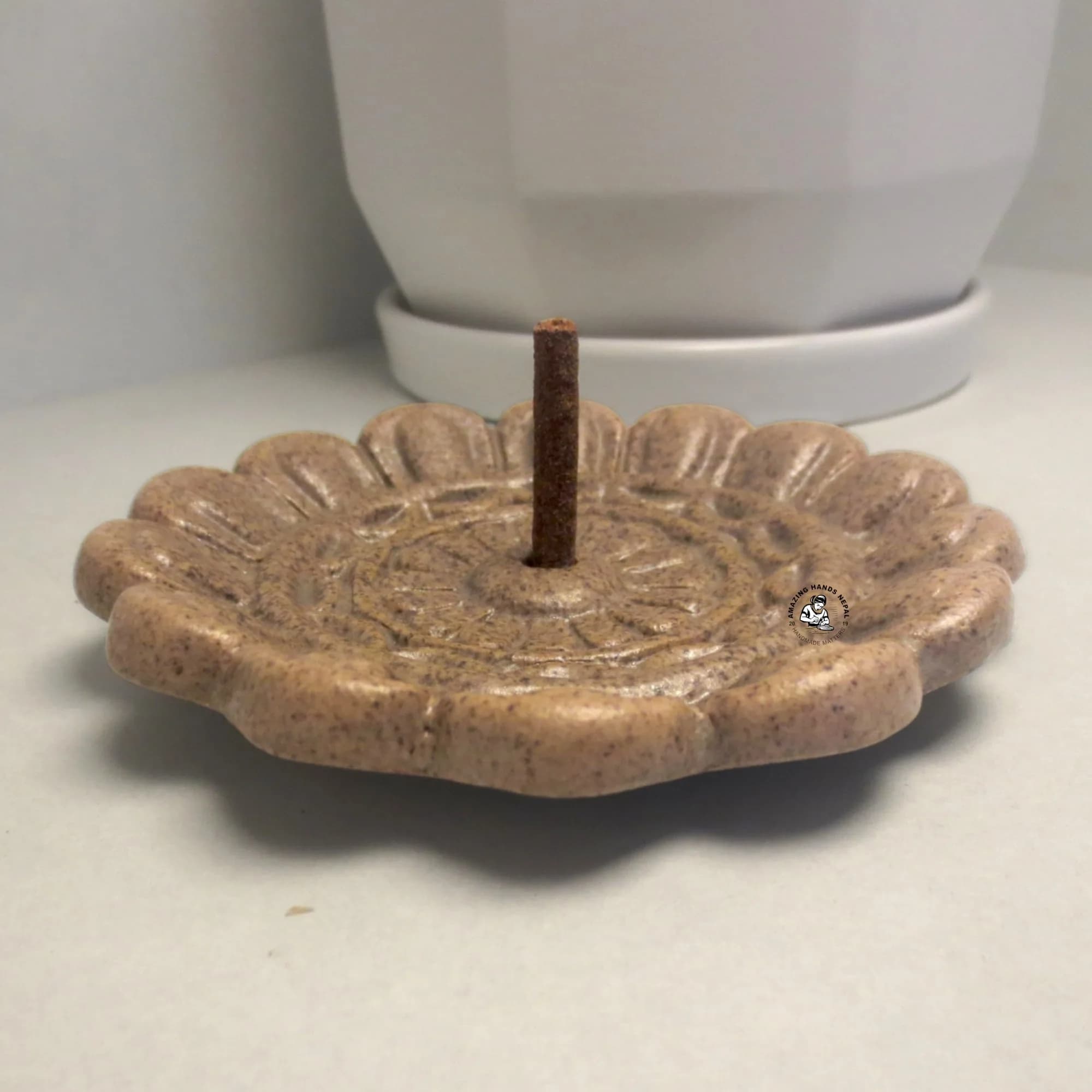 Tibetan Ceramic Incense Plate