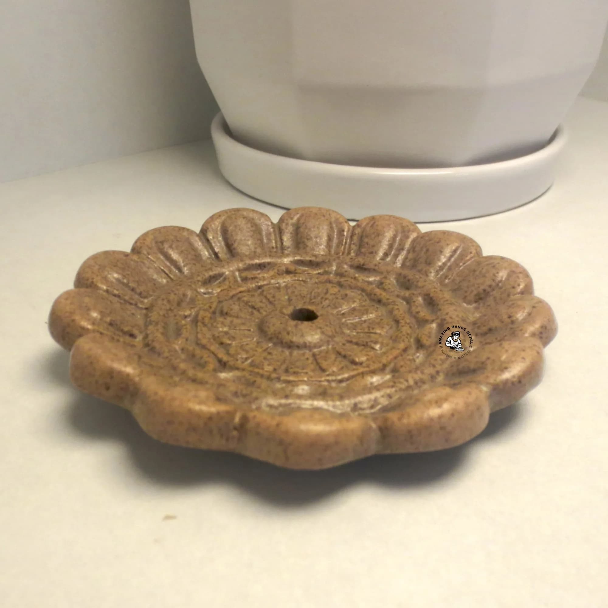 Tibetan Ceramic Incense Plate