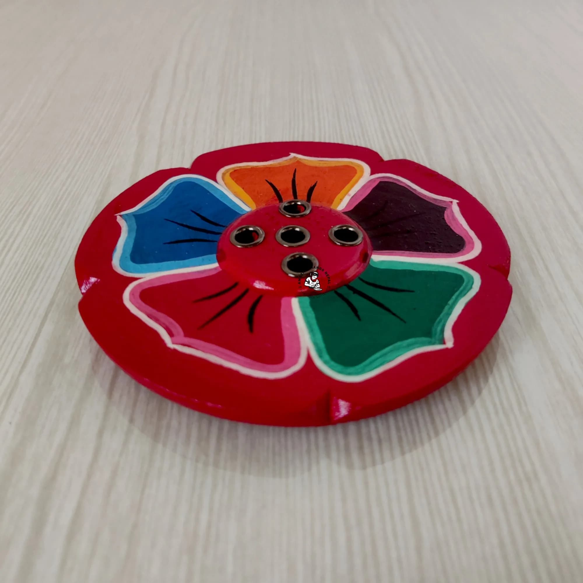 Buddhist Painted Incense Holder