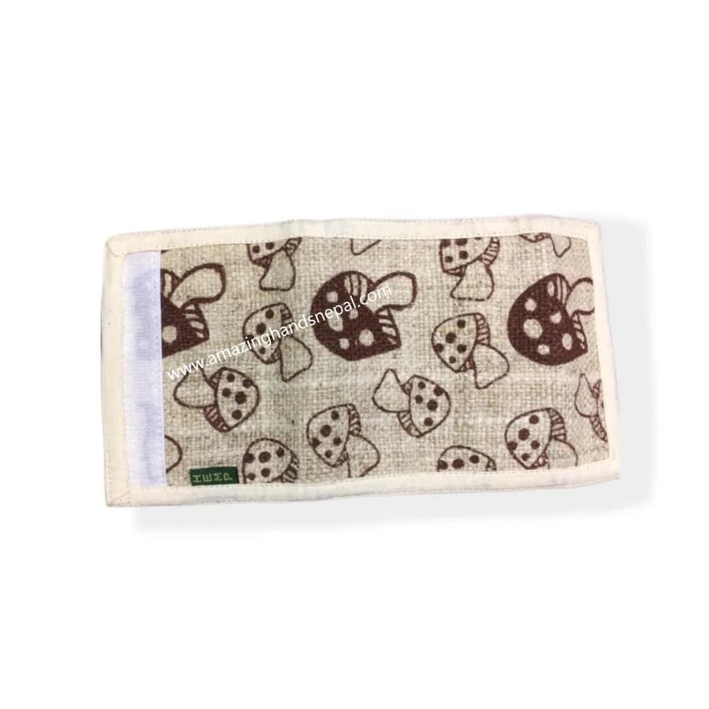 Mushroom Printed Hemp Wallet