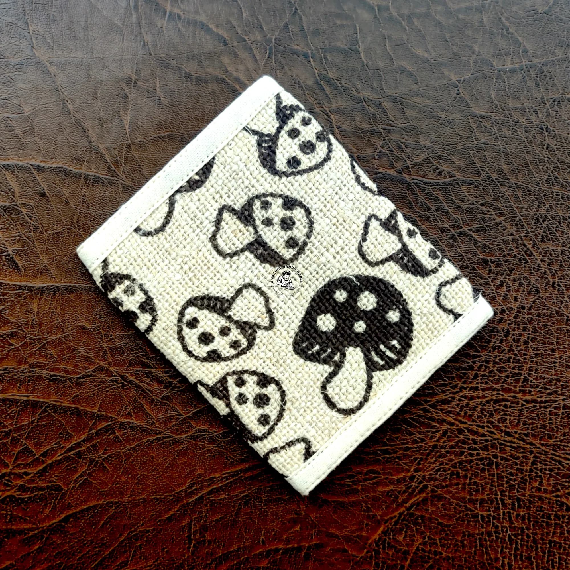 Mushroom Printed Hemp Wallet