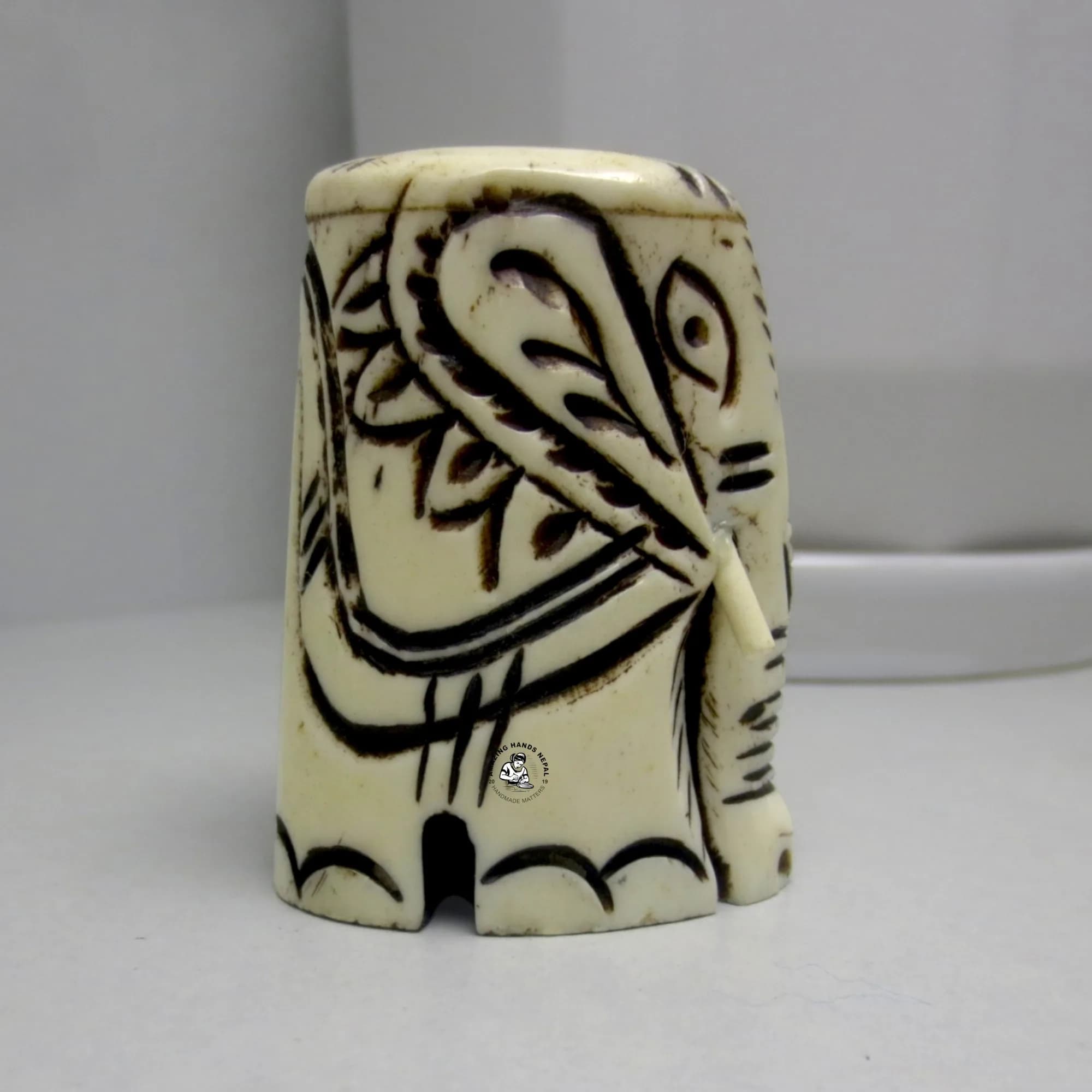 White Bone Elephant Incense Holder