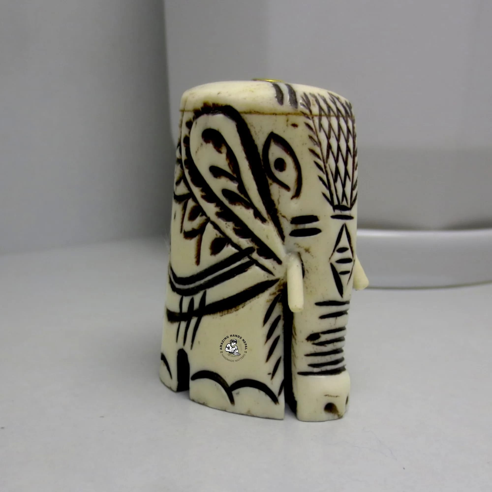 White Bone Elephant Incense Holder
