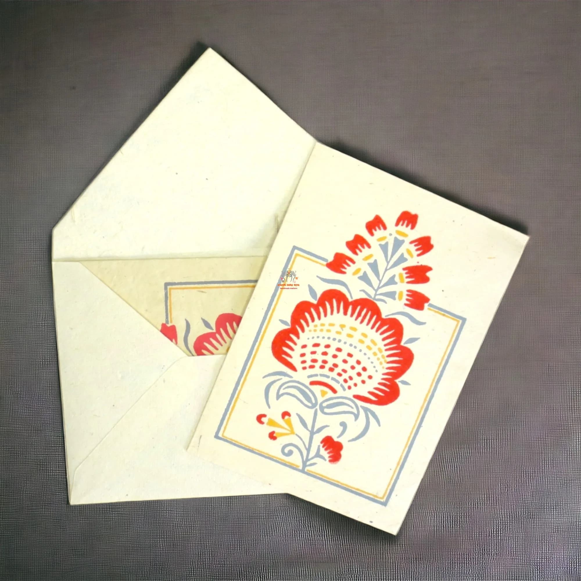 Unique Flower Greeting Card