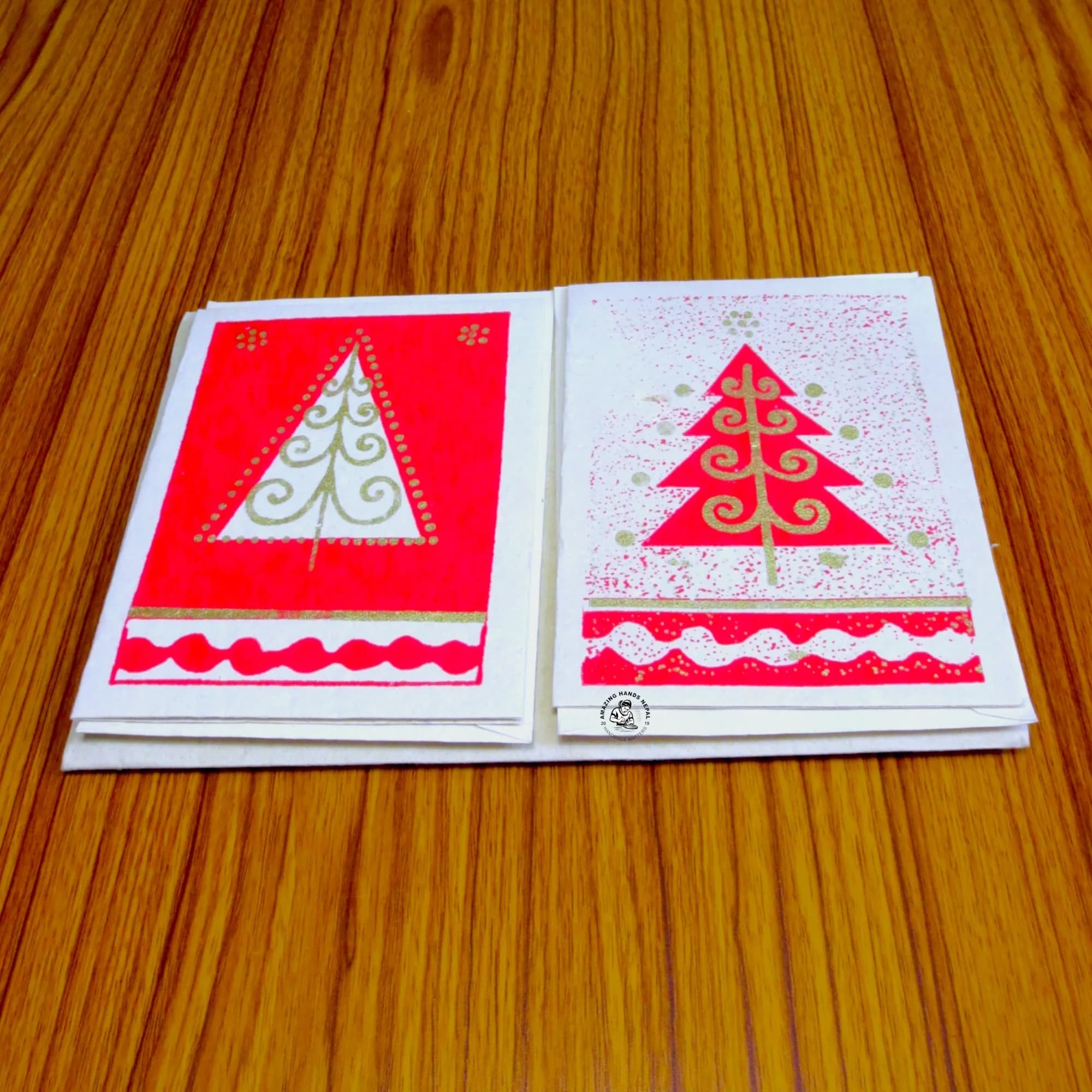 Nepali Paper Christmas Gift Card