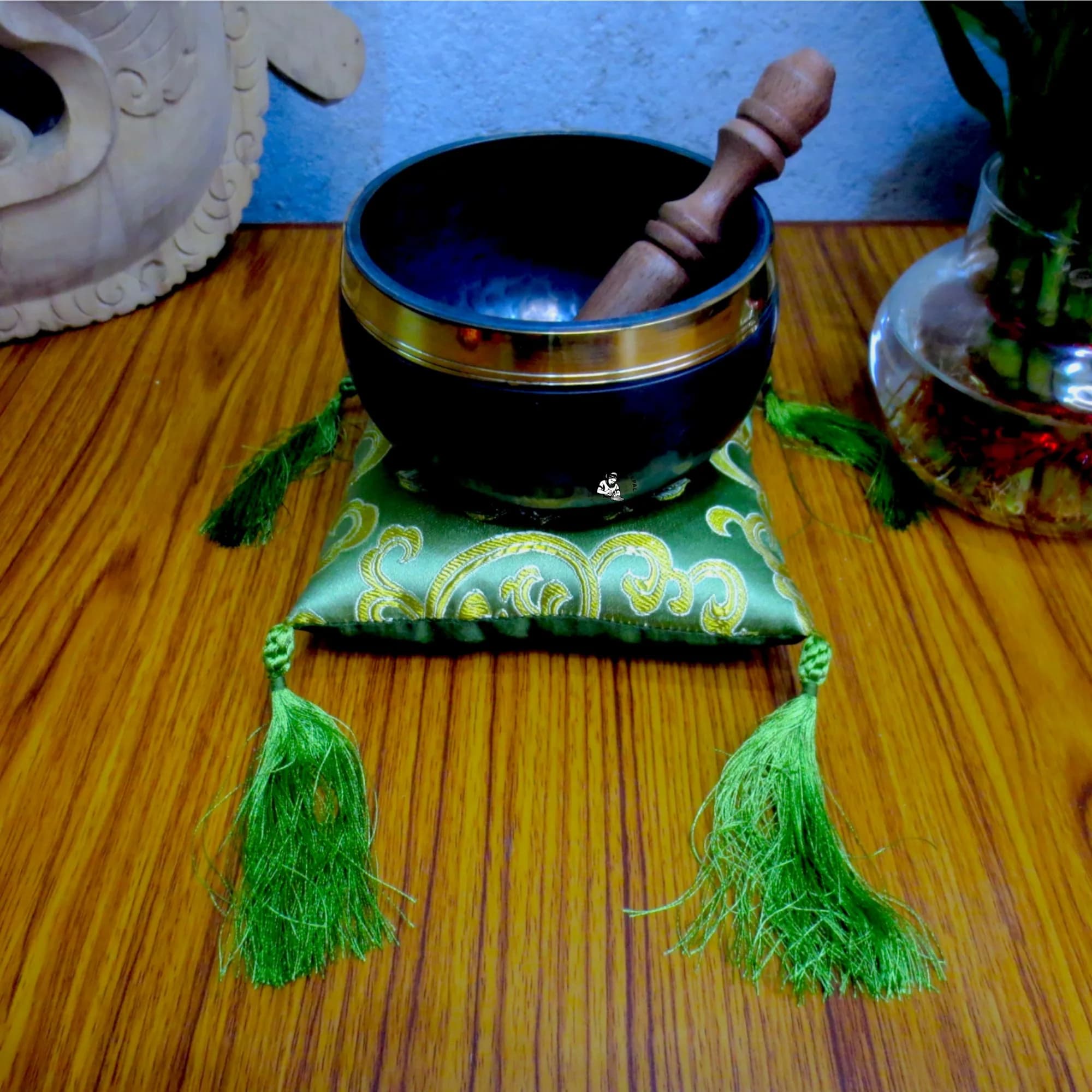 Tibetan Lotus Singing Bowl Cushion