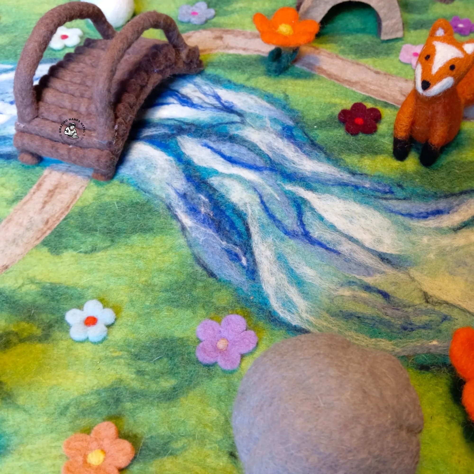 Wool Felt Crafted Playmat