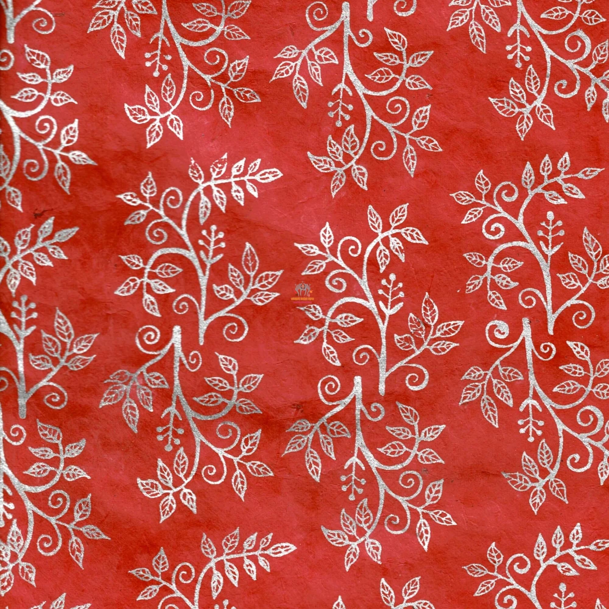 Silver Flowery Wrapping Paper