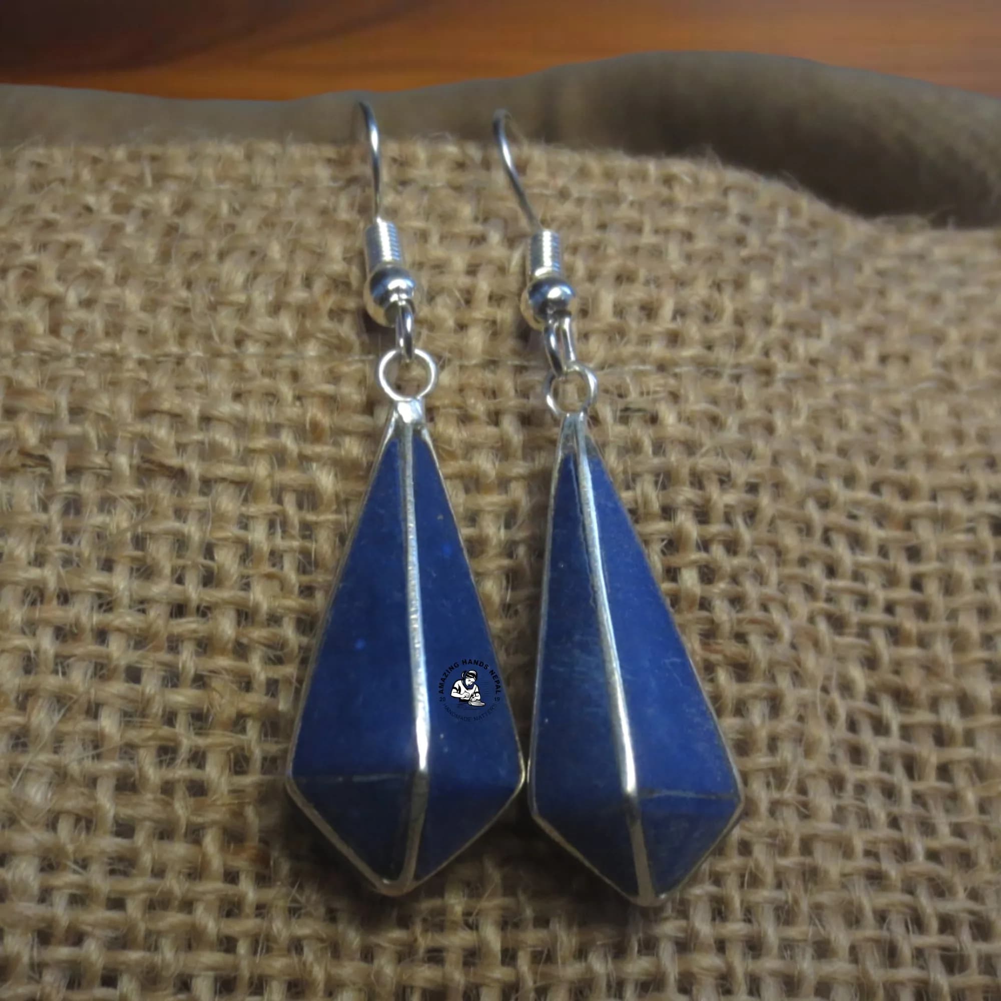 Himalayan Tibetan Lapis Stone Earrings
