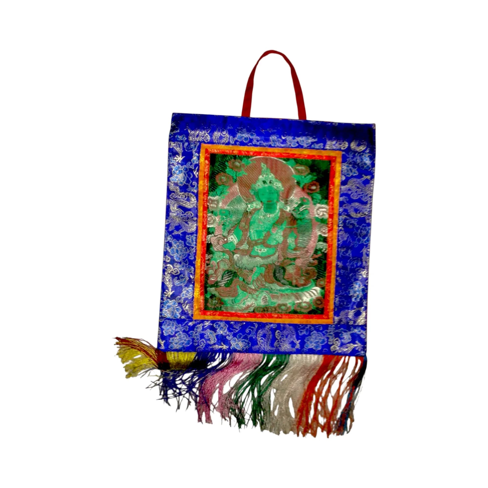 Green Tara Brocade Wall Hinging Banner