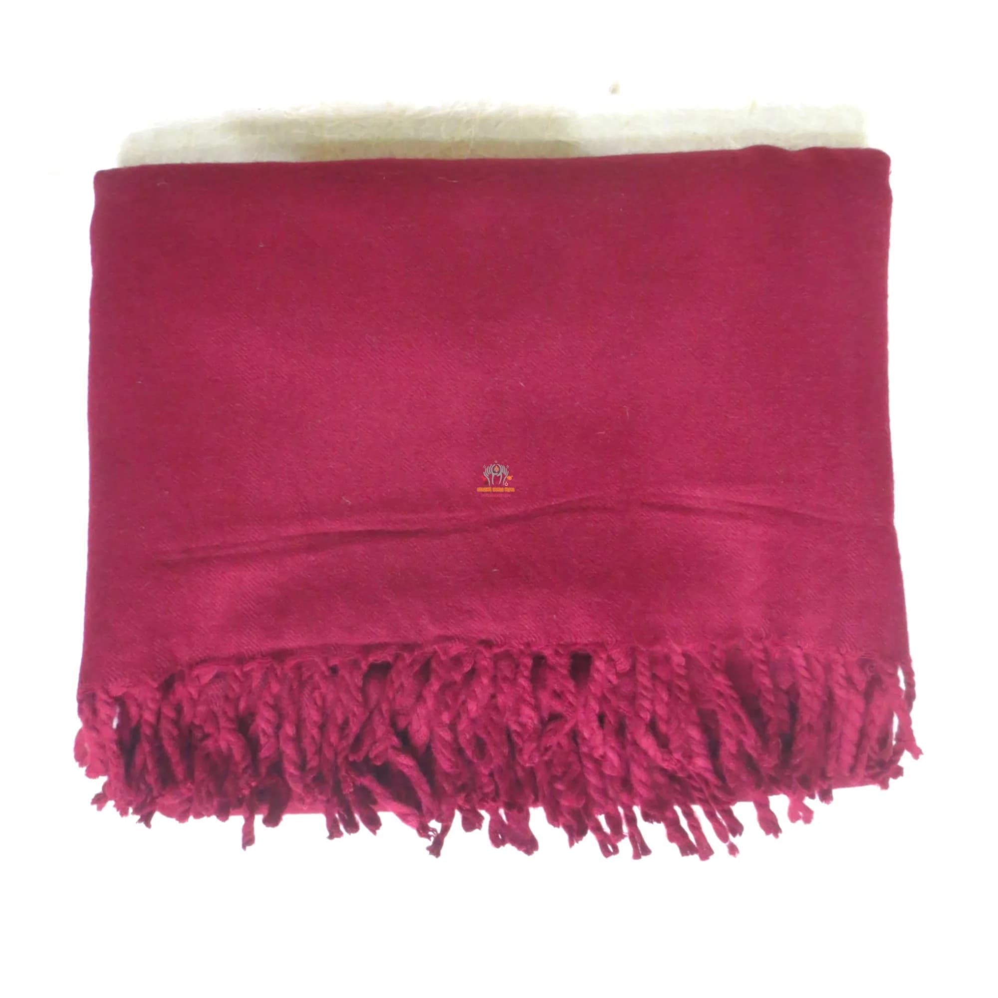Woolen Monk Maroon Color Shawl