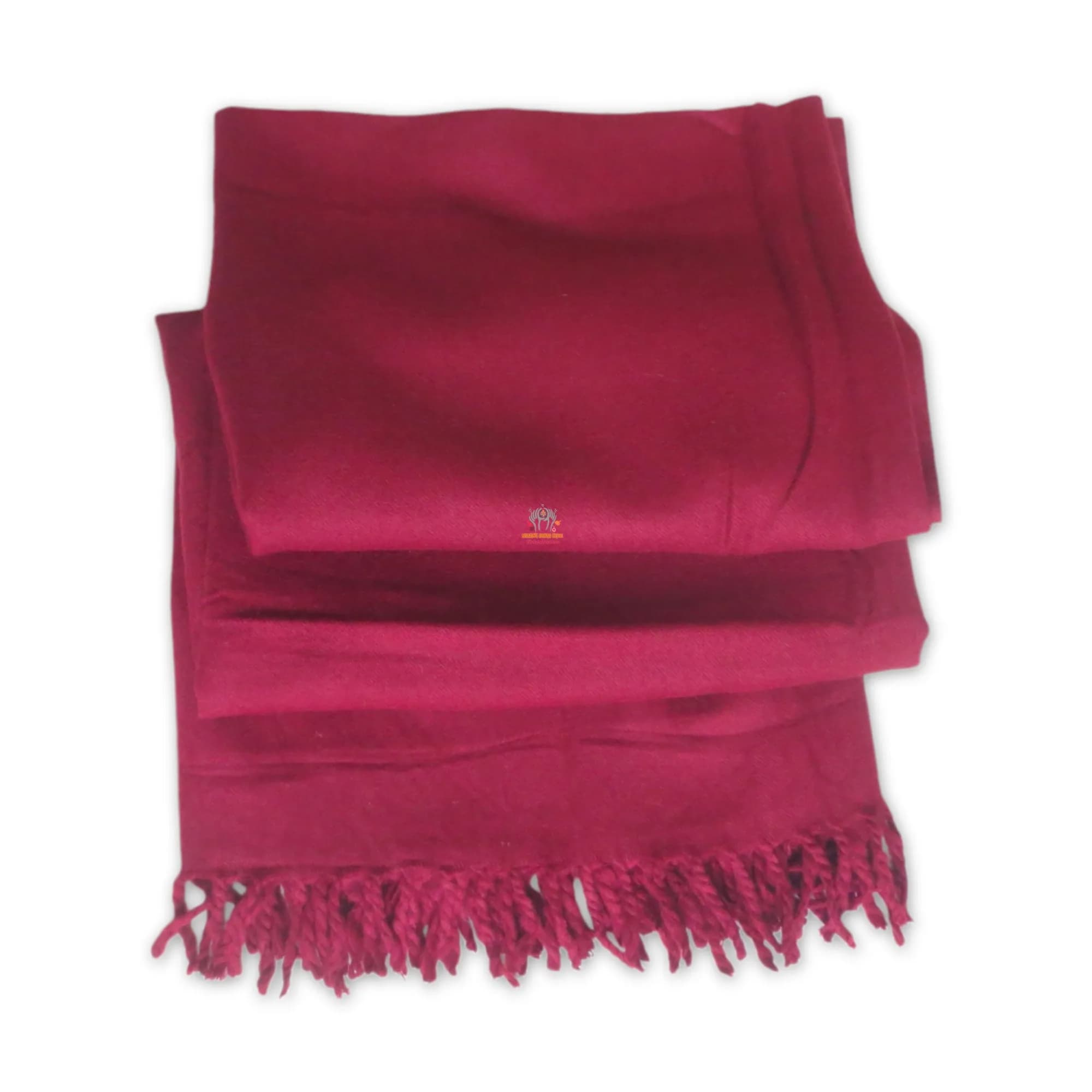 Woolen Monk Maroon Color Shawl