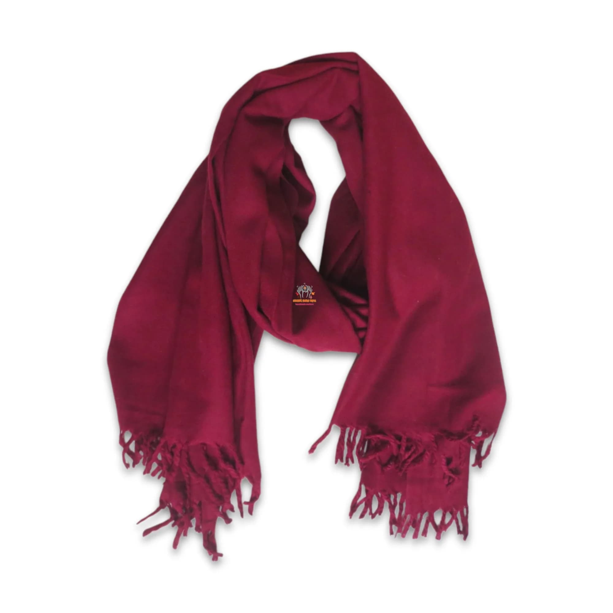 Woolen Monk Maroon Color Shawl
