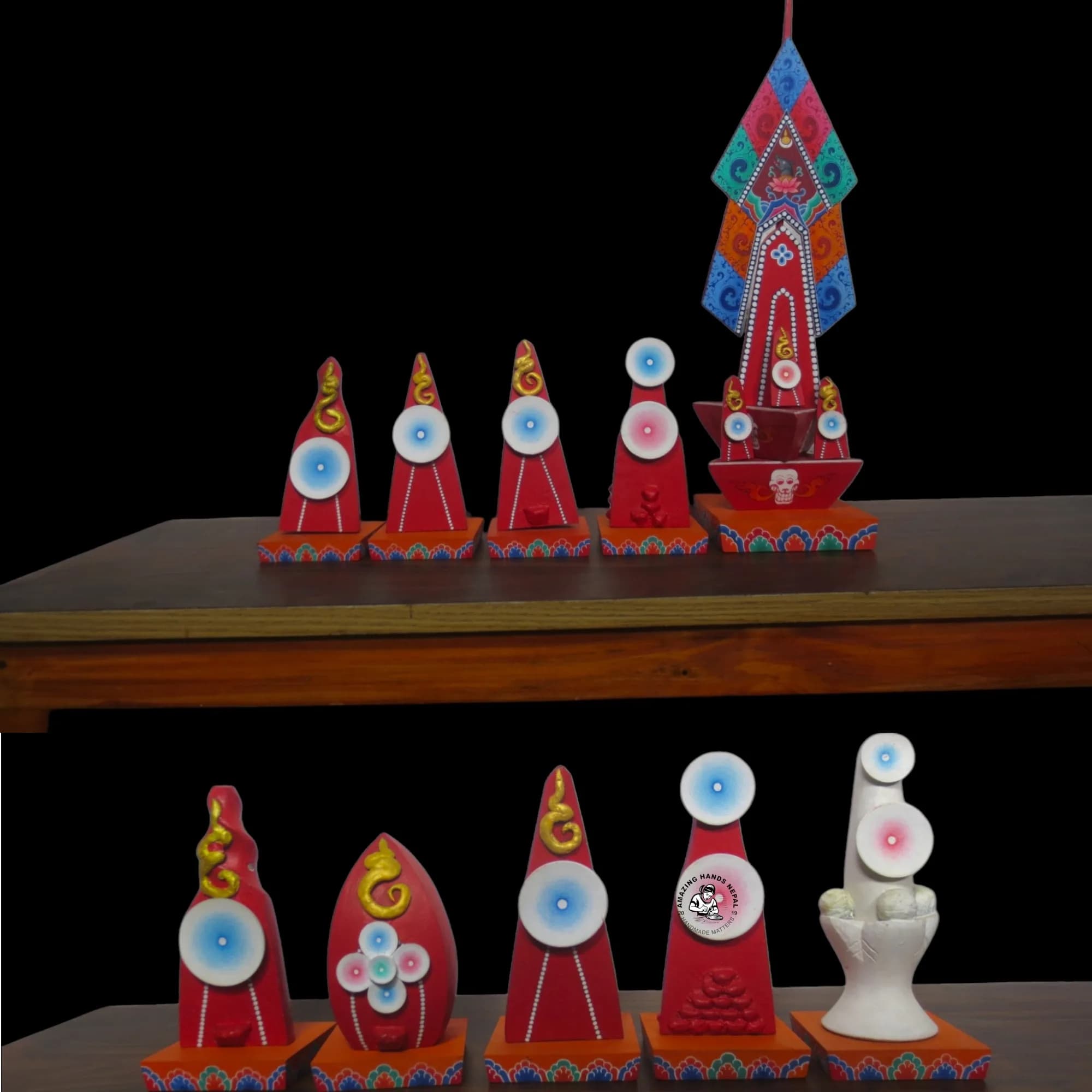 Dudjom Tersar Troma Torma 10 Pieces Set