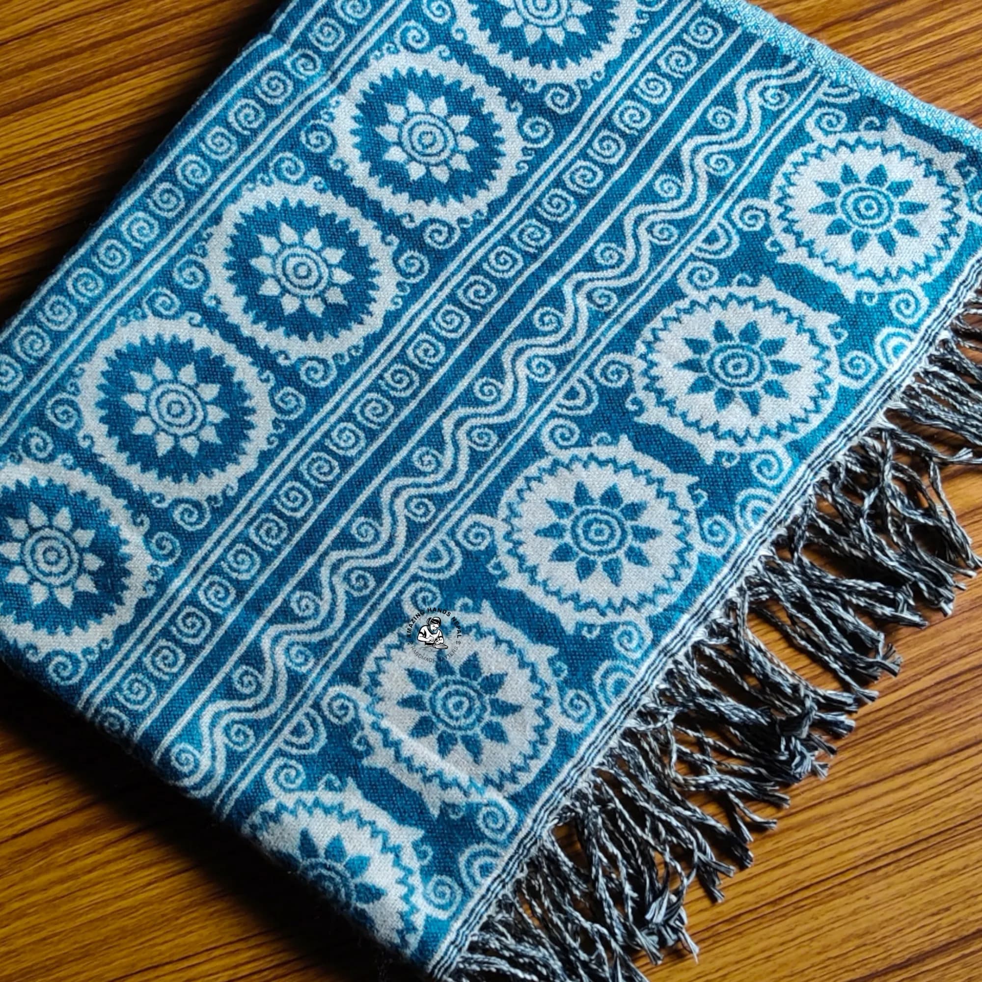 Chakra Flower Nepali Shawl