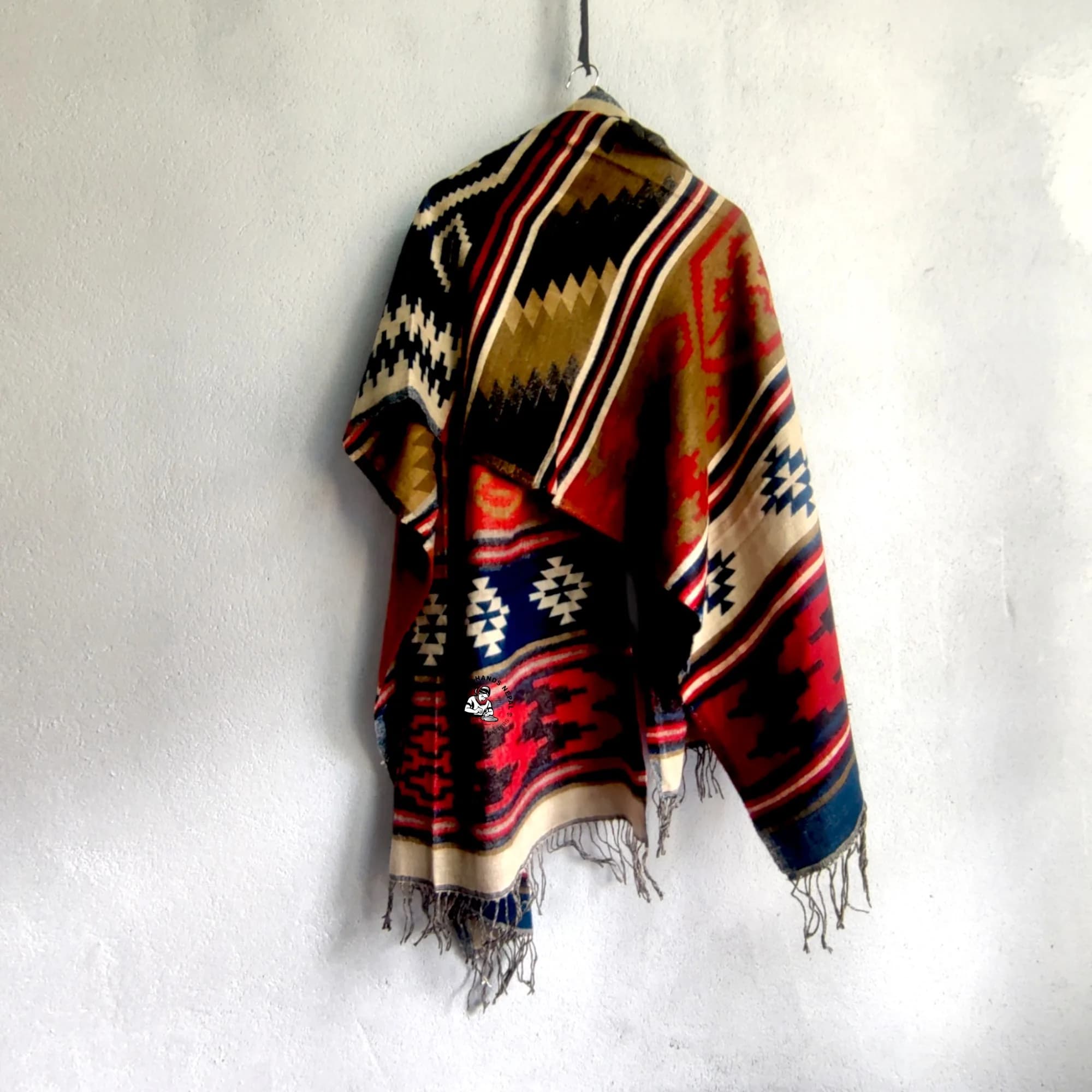 Nepali Dhaka Pattern Woolen Shawl
