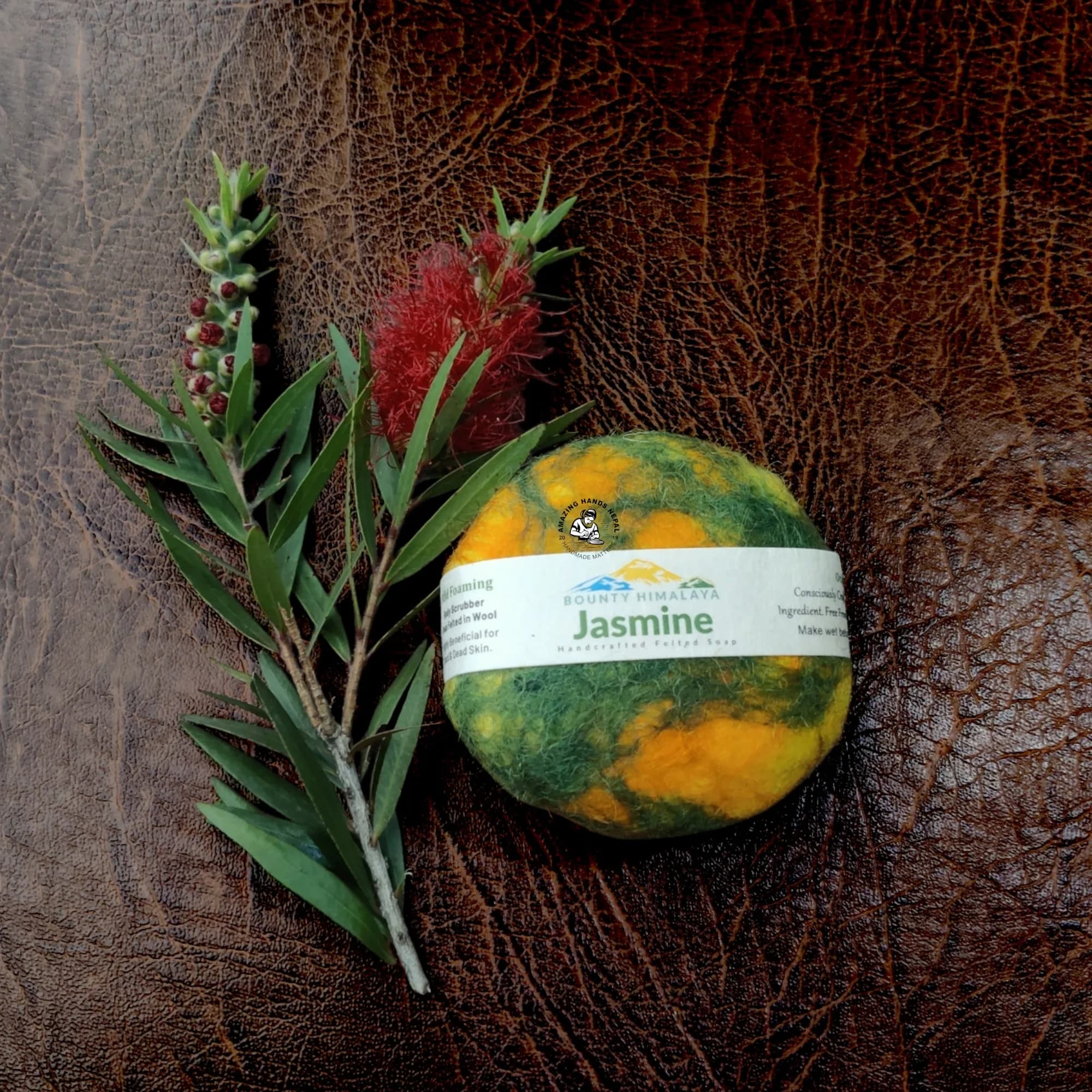 Bounty Himalaya Felted Jasmine Soap