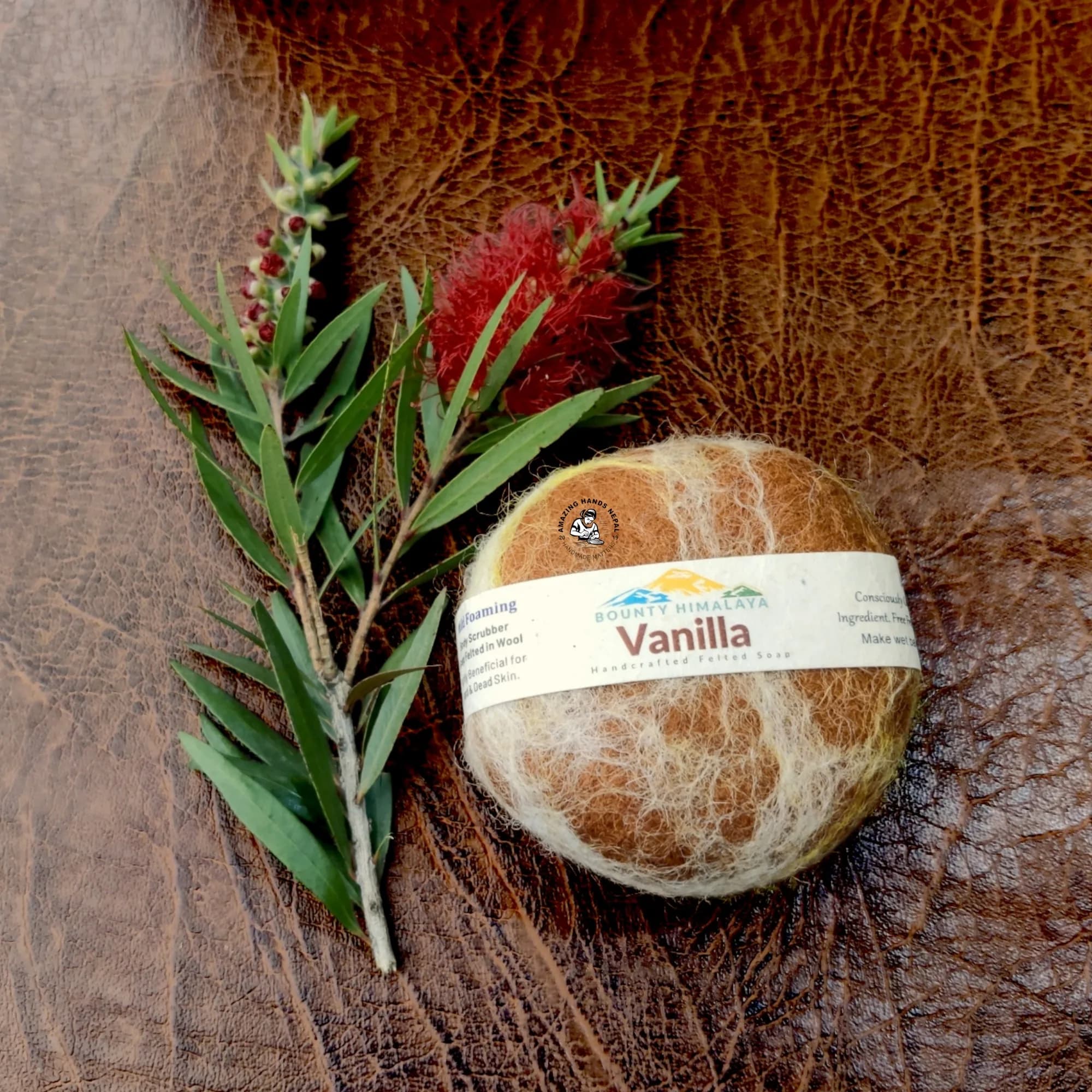 Bounty Himalaya Felted Vanilla Soap