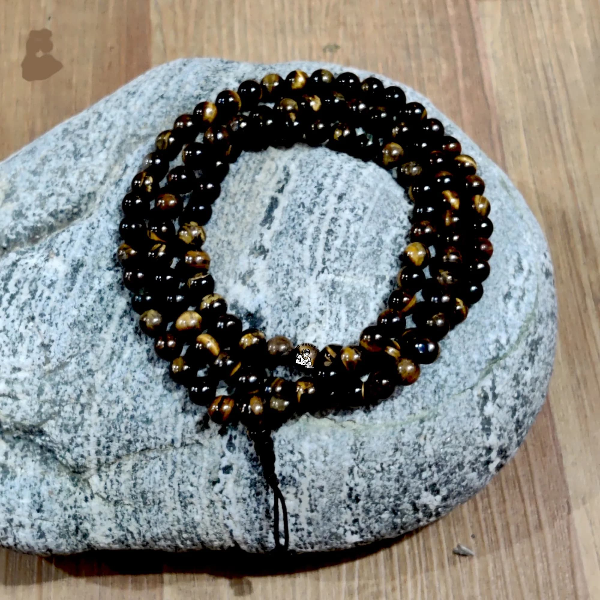 Hand-Knotted Tiger's Eye Japa Mala 108 Beads