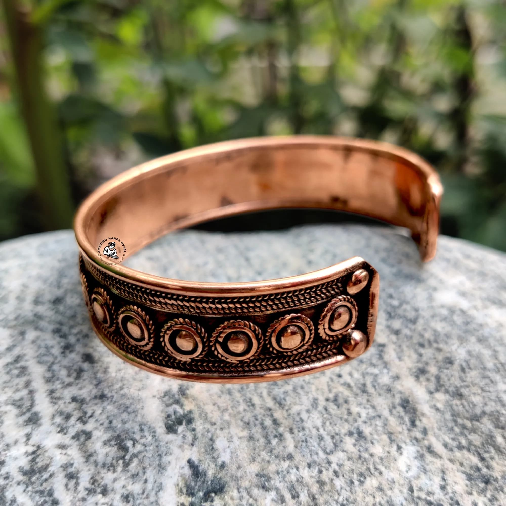 Nepali Handcrafted Healing Copper Fashion Bracelet