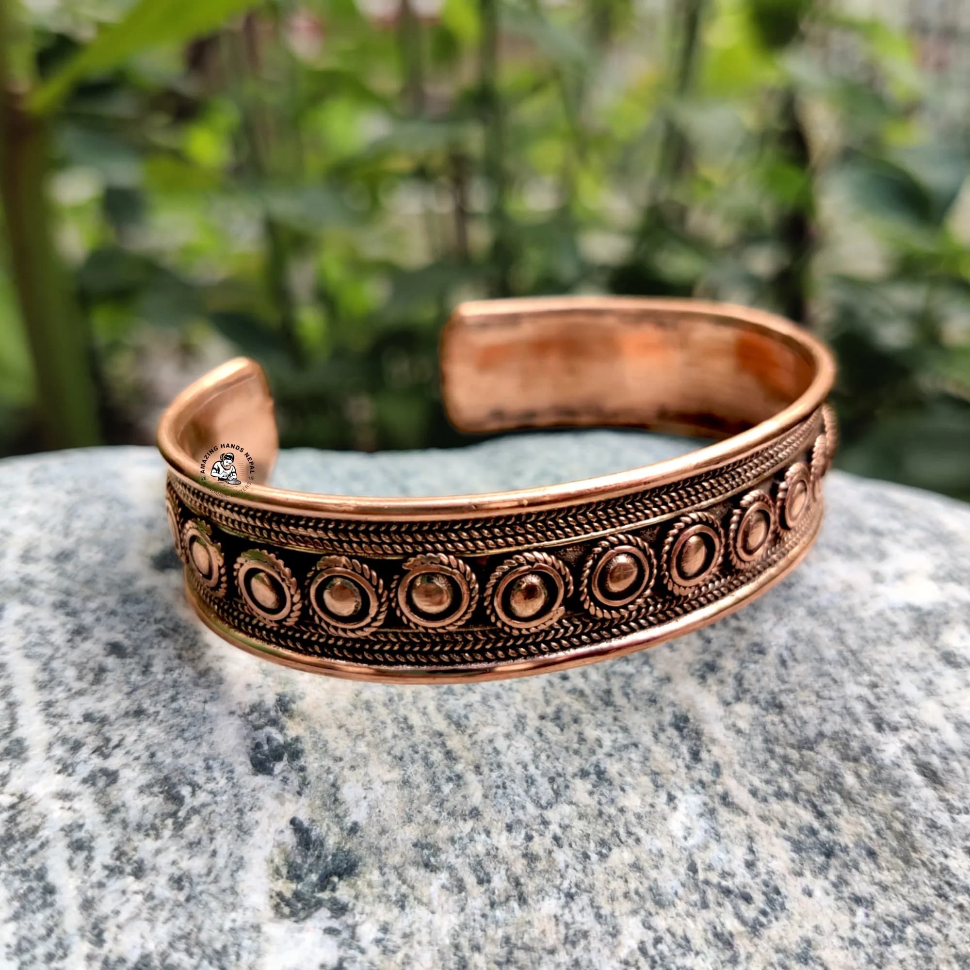 Nepali Handcrafted Healing Copper Fashion Bracelet