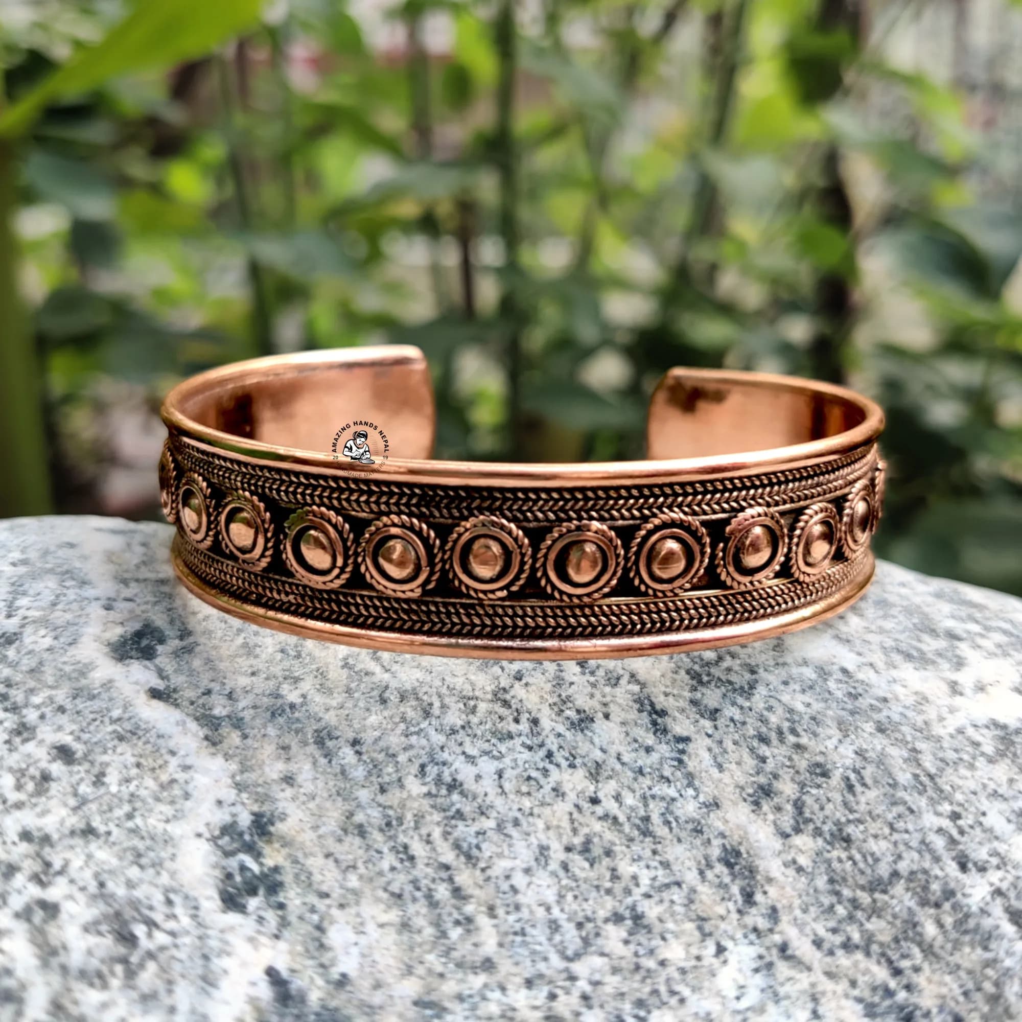 Nepali Handcrafted Healing Copper Fashion Bracelet