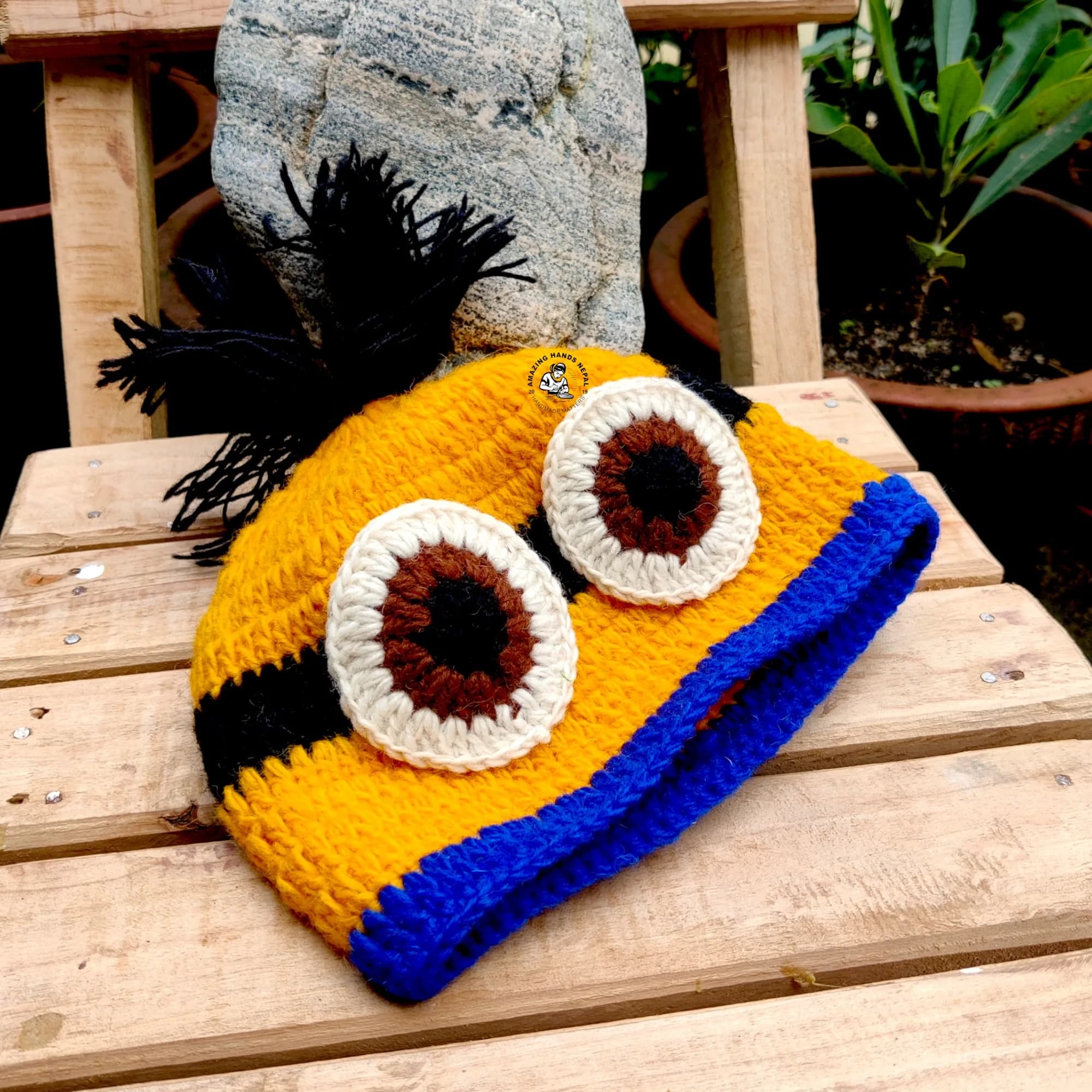 Nepali Women Hand Crocheted Minions Hats