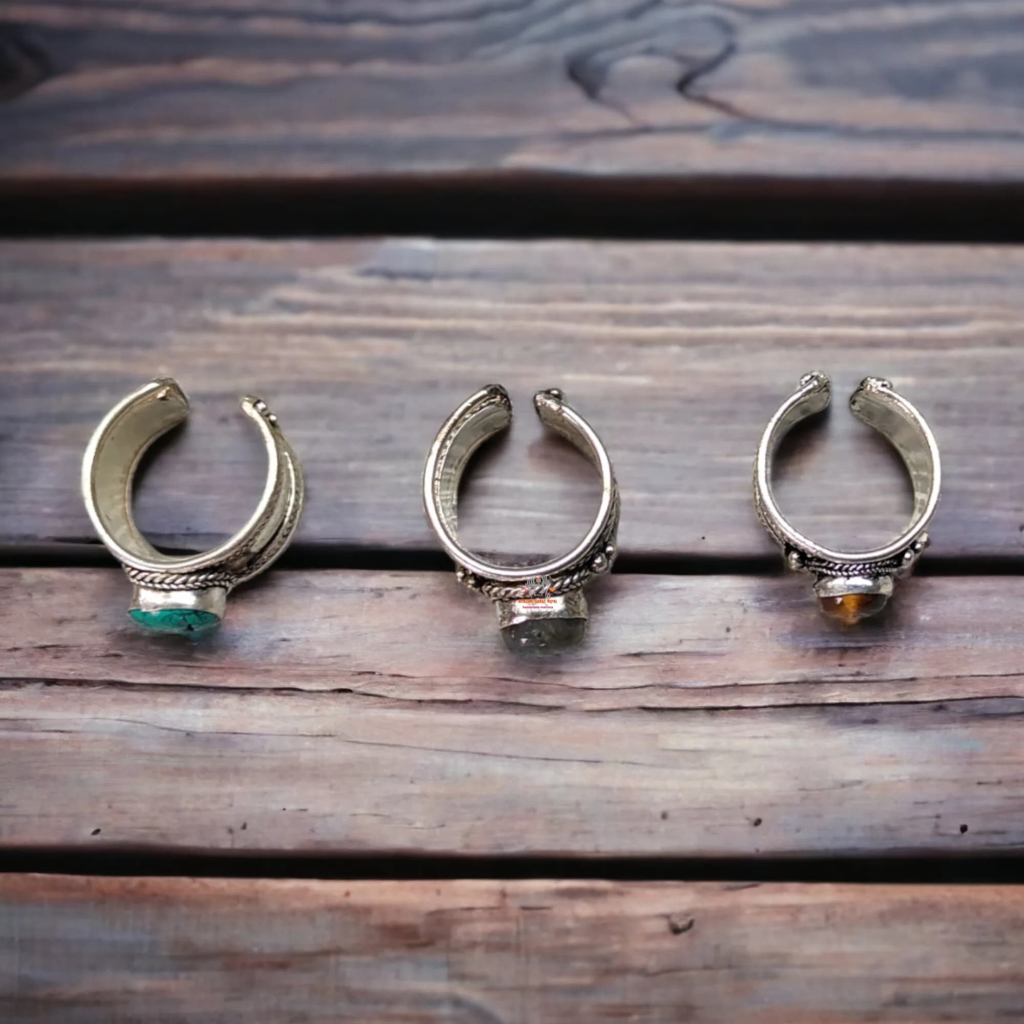 Tibetan Dorje Stone Finger Ring