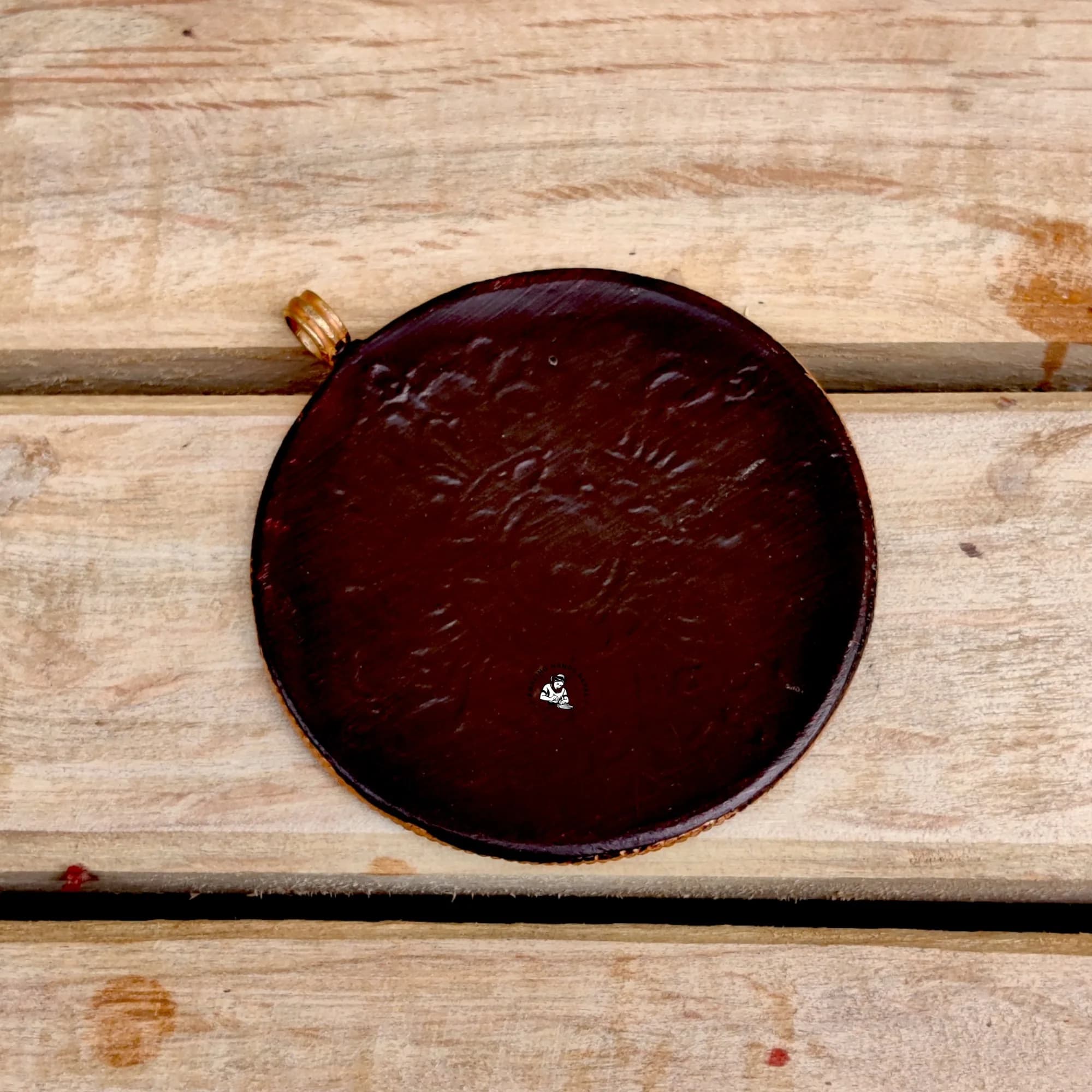 Tibetan Buddhist Copper Melong Amulet