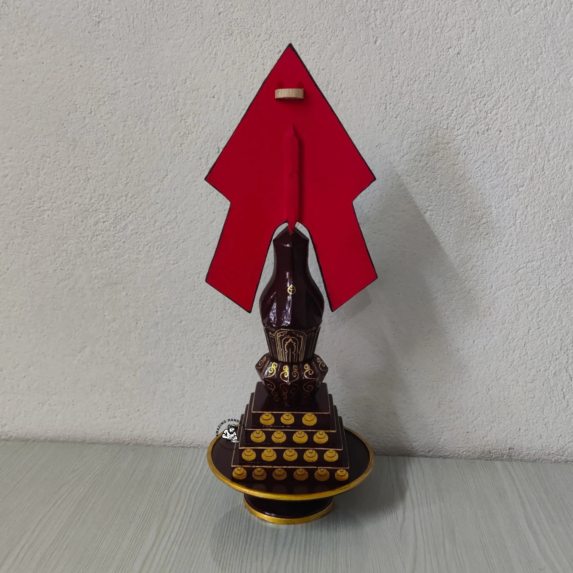 Buddhist Guru Rinpoche (Paltor) Wooden Torma