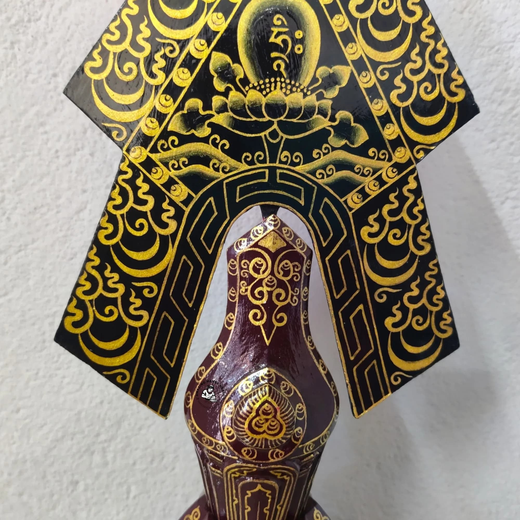 Buddhist Guru Rinpoche (Paltor) Wooden Torma
